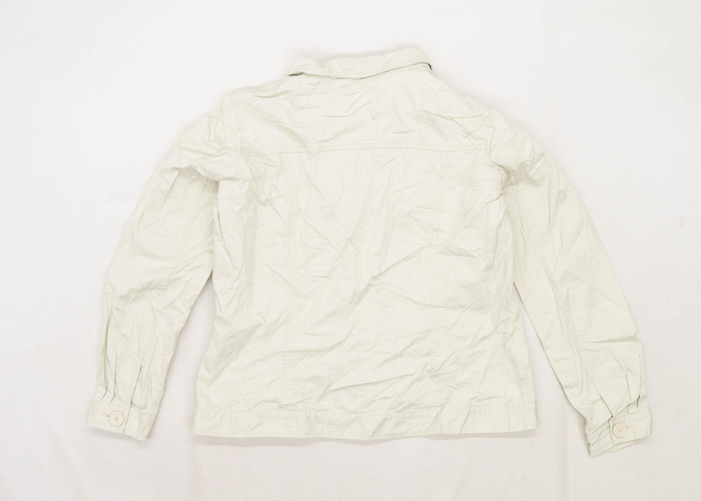 M&Co Womens Size 16 Cotton Beige Jacket