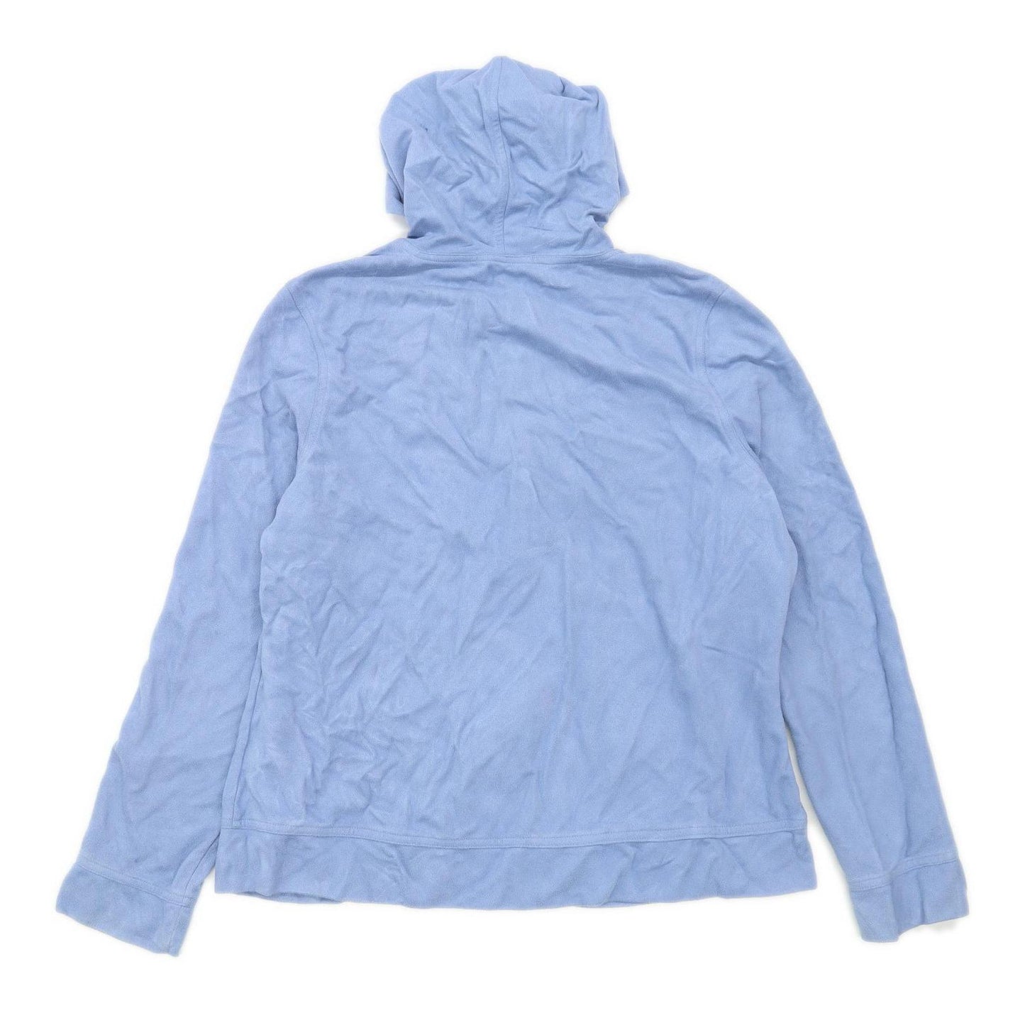 M&Co Womens Size XL Fleece Blue Lightweight Jacket