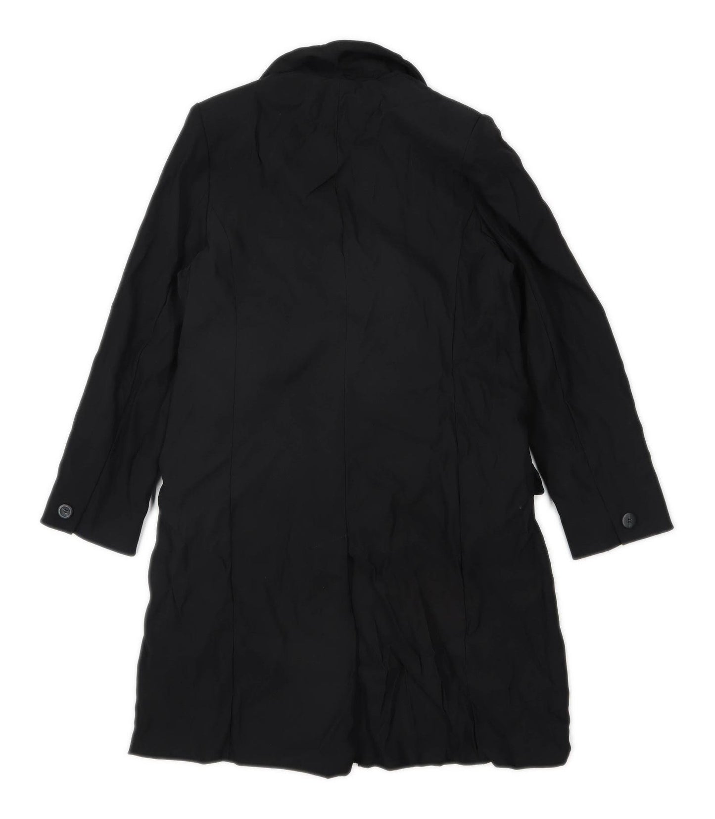 Under Wraps Womens Size 8 Black Trench Coat
