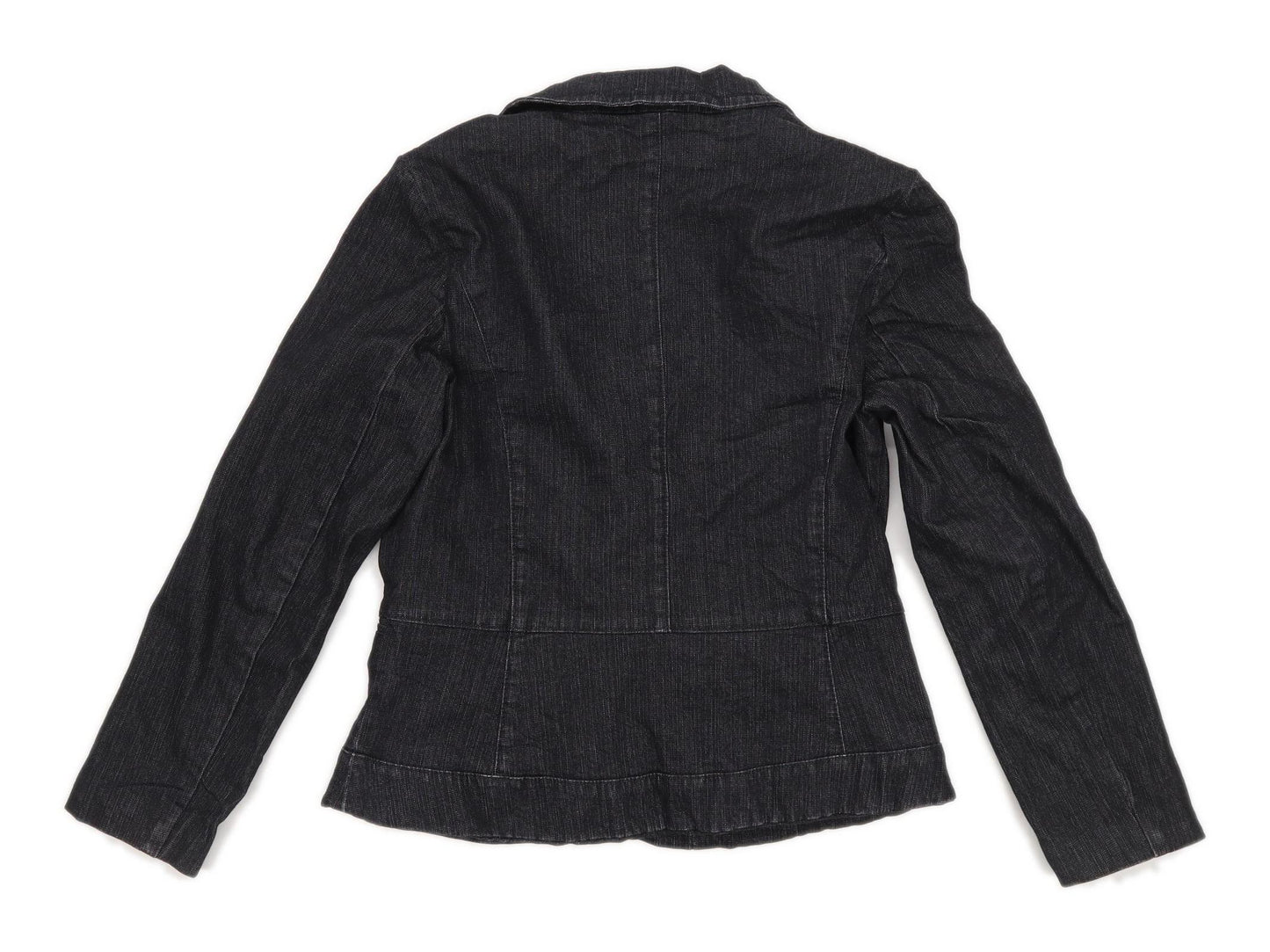 Minuet Womens Size 12 Denim Black Jacket
