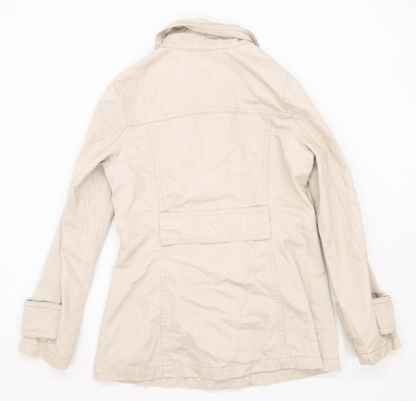 Mexx Womens Size 12 Cotton Beige Coat