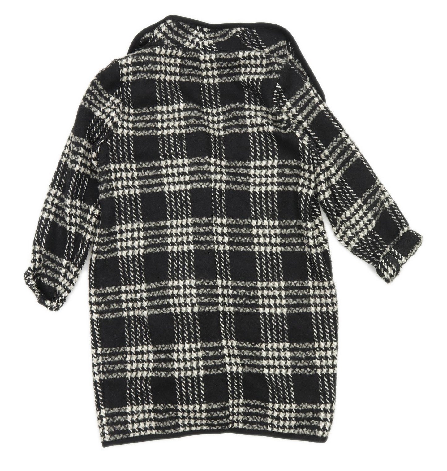 M&Co Womens Size 10 Tartan Black Jacket