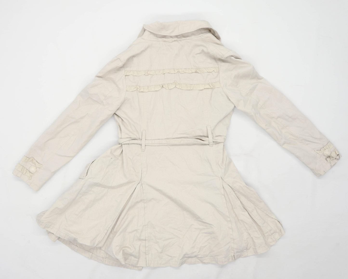 Miso Womens Size 10 Cotton Cream Coat