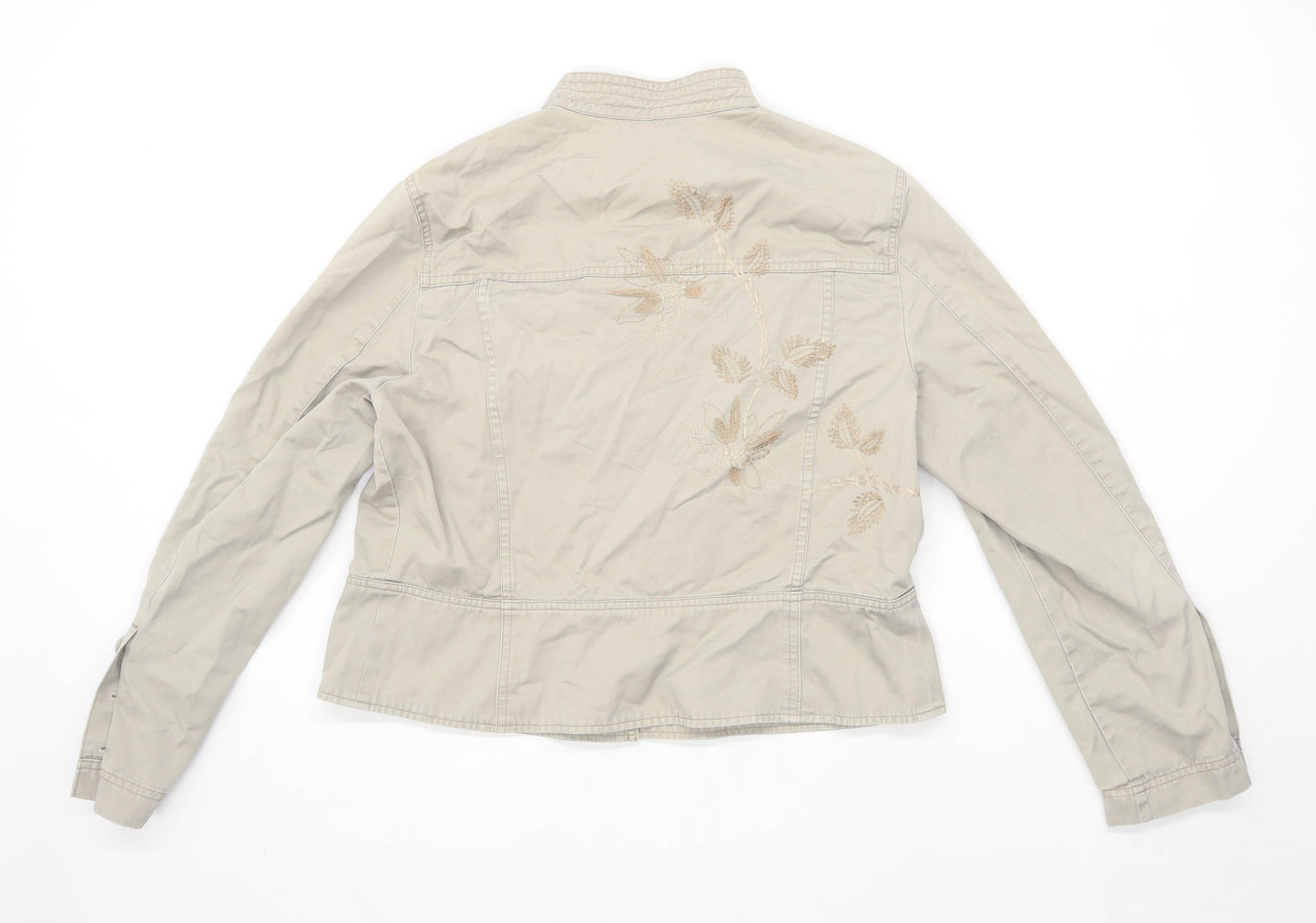 Marks & Spencer Womens Size 16 Cotton Grey Jacket