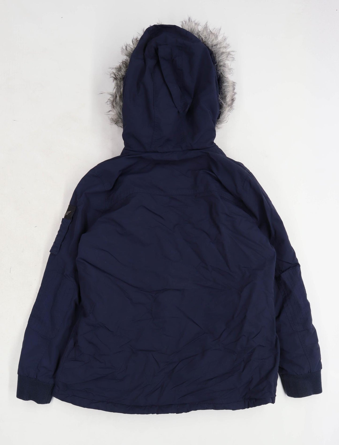 Brookhaven Womens Size 14 Polyamide Blend Blue Coat