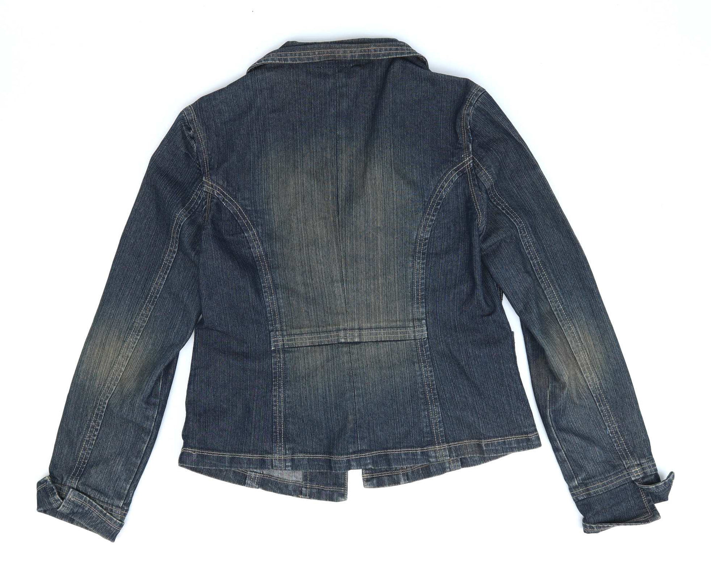 Miss Fiori Womens Size 10 Blue Denim Jacket