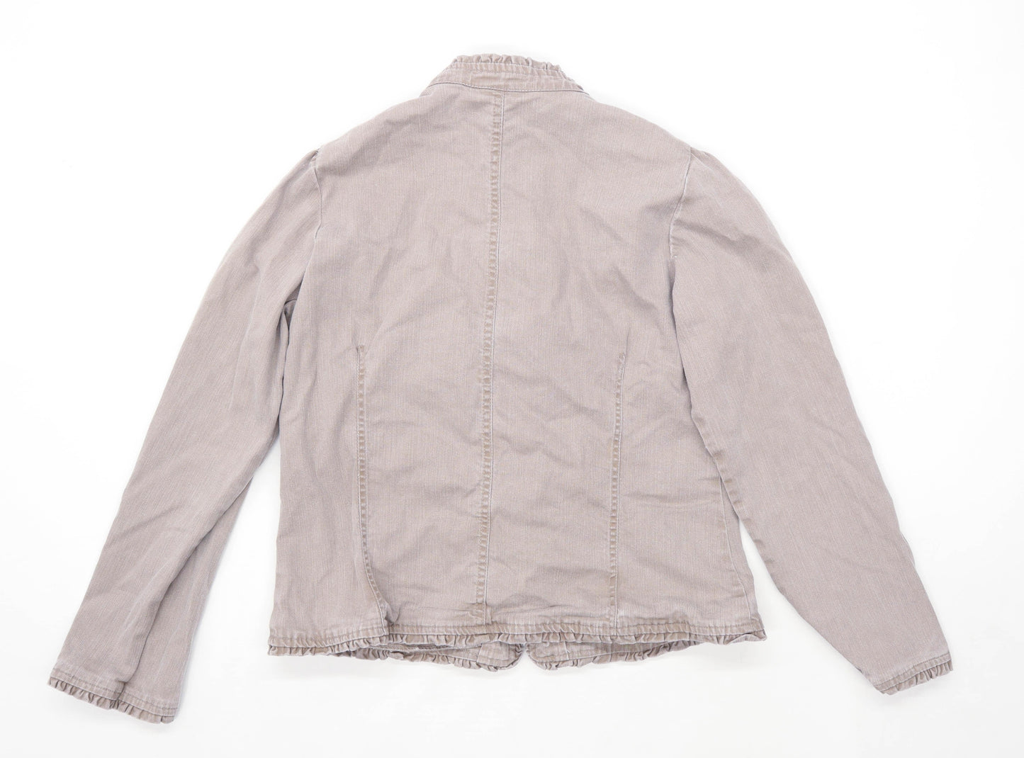 M&Co Womens Size 16 Cotton Blend Brown Jacket