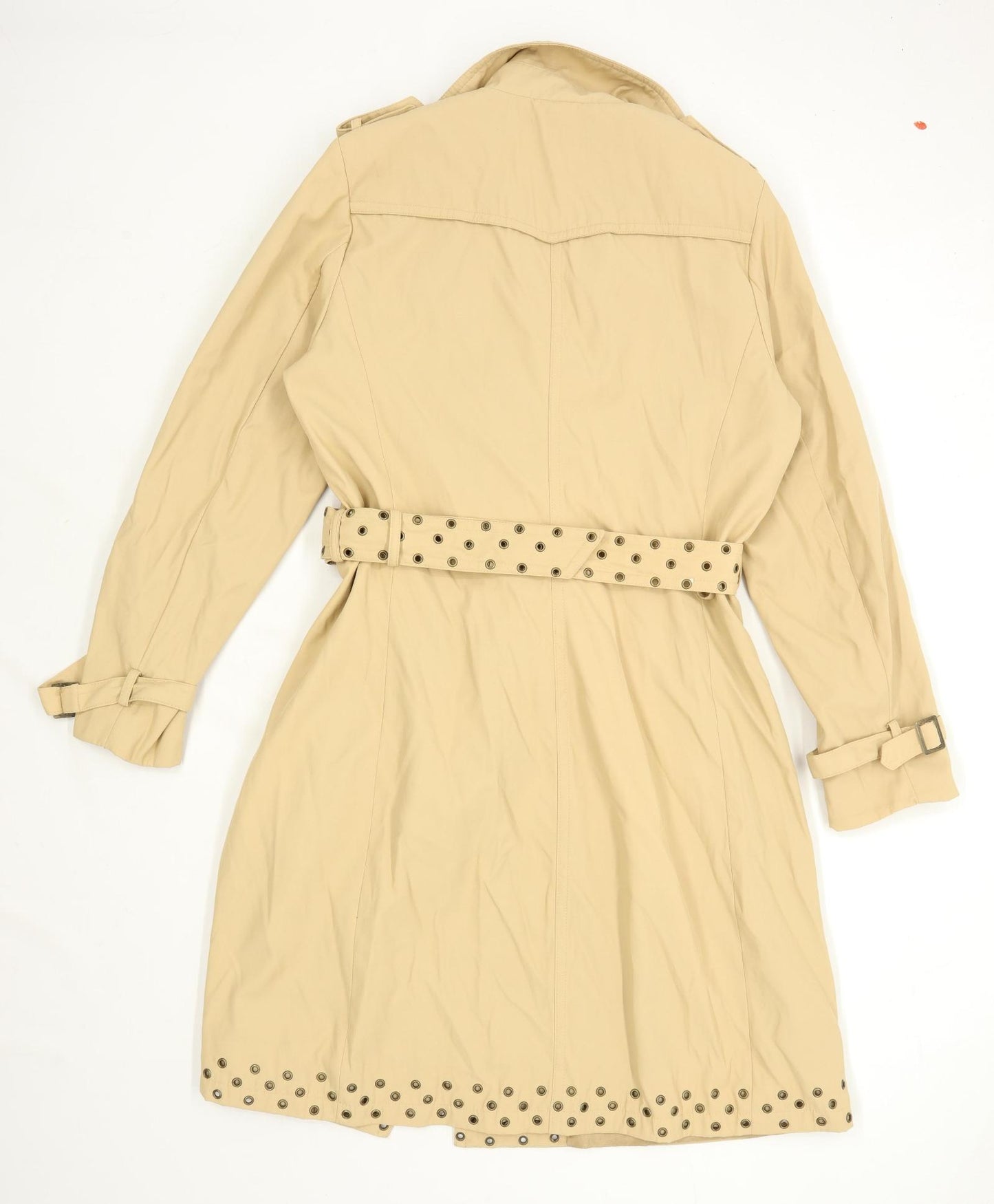 Missiko Womens Size 8 Cotton Cream Overcoat