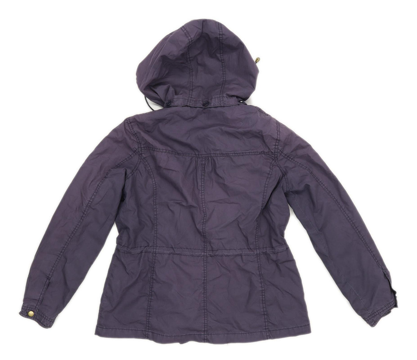 M&Co Womens Size 12 Cotton Blend Blue Lightweight Jacket