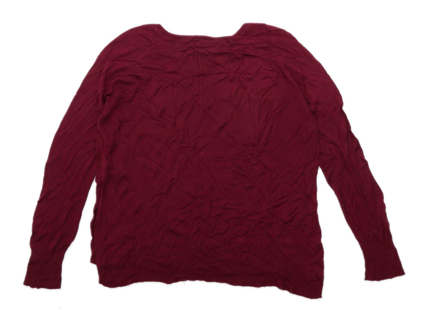 Zara Womens Size XL Burgundy Jumper (Regular)
