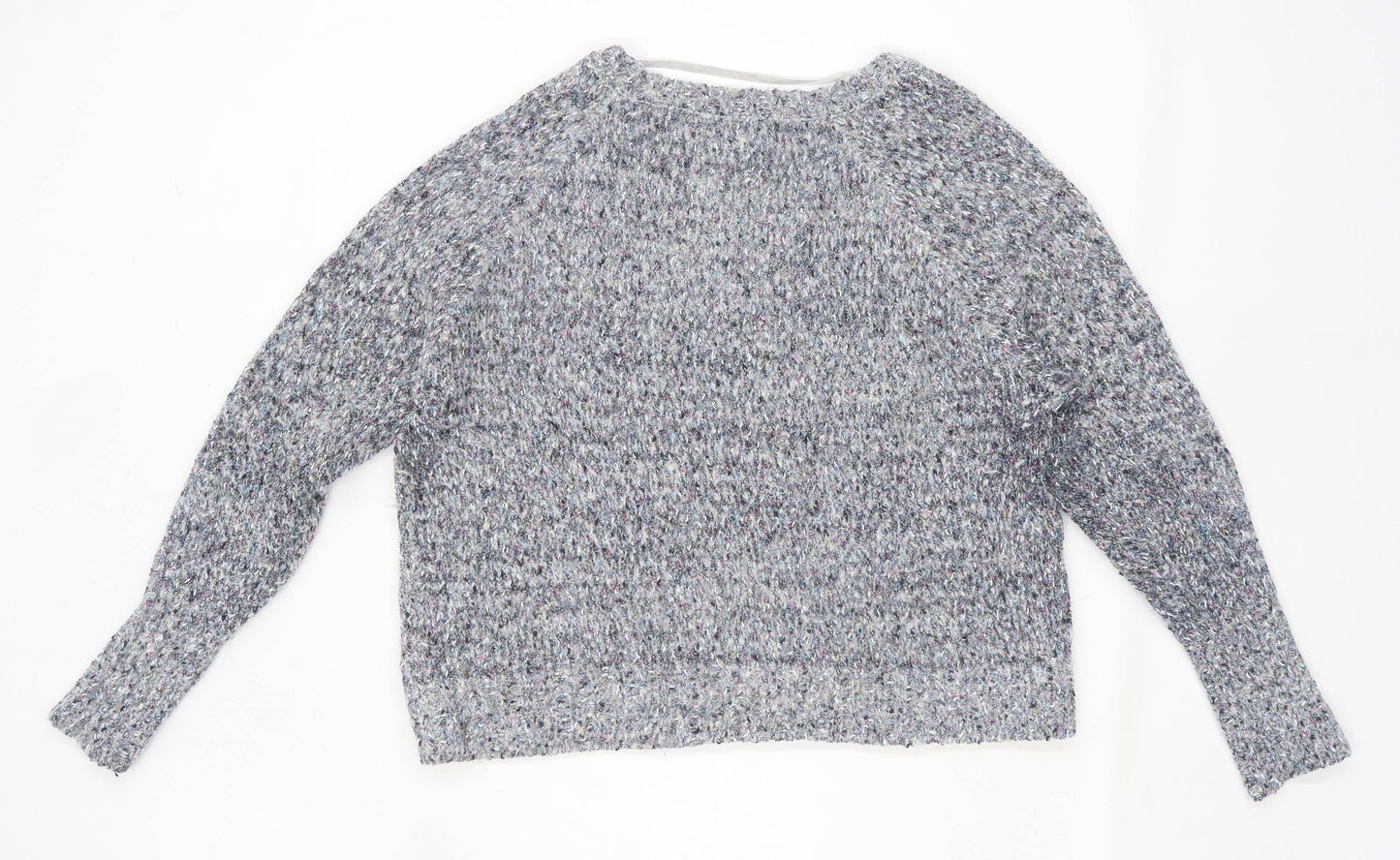 Atmosphere Womens Size 10 Grey Metallic Jumper (Regular)