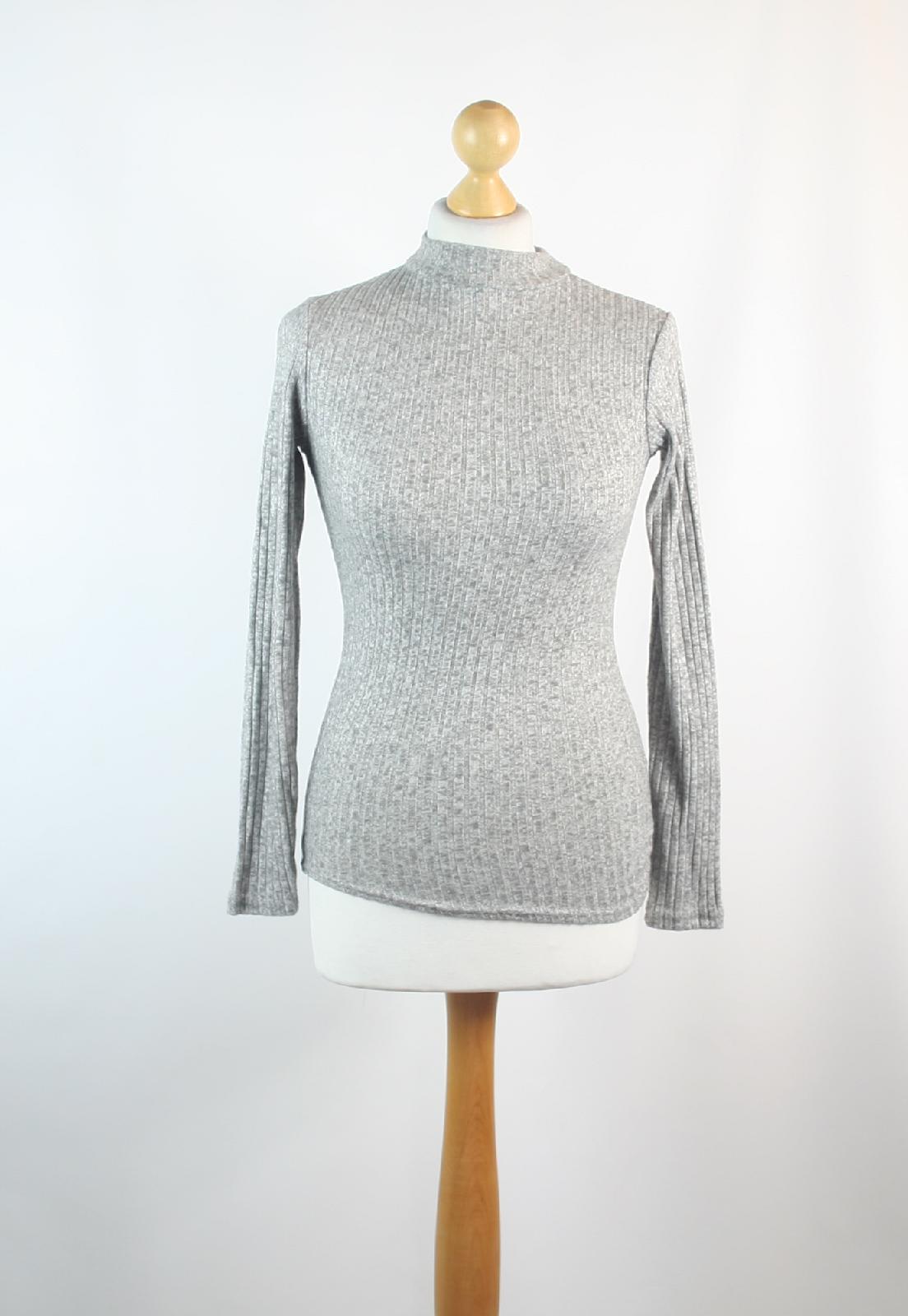 Atmosphere Grey Striped Womens Jumper Size 6