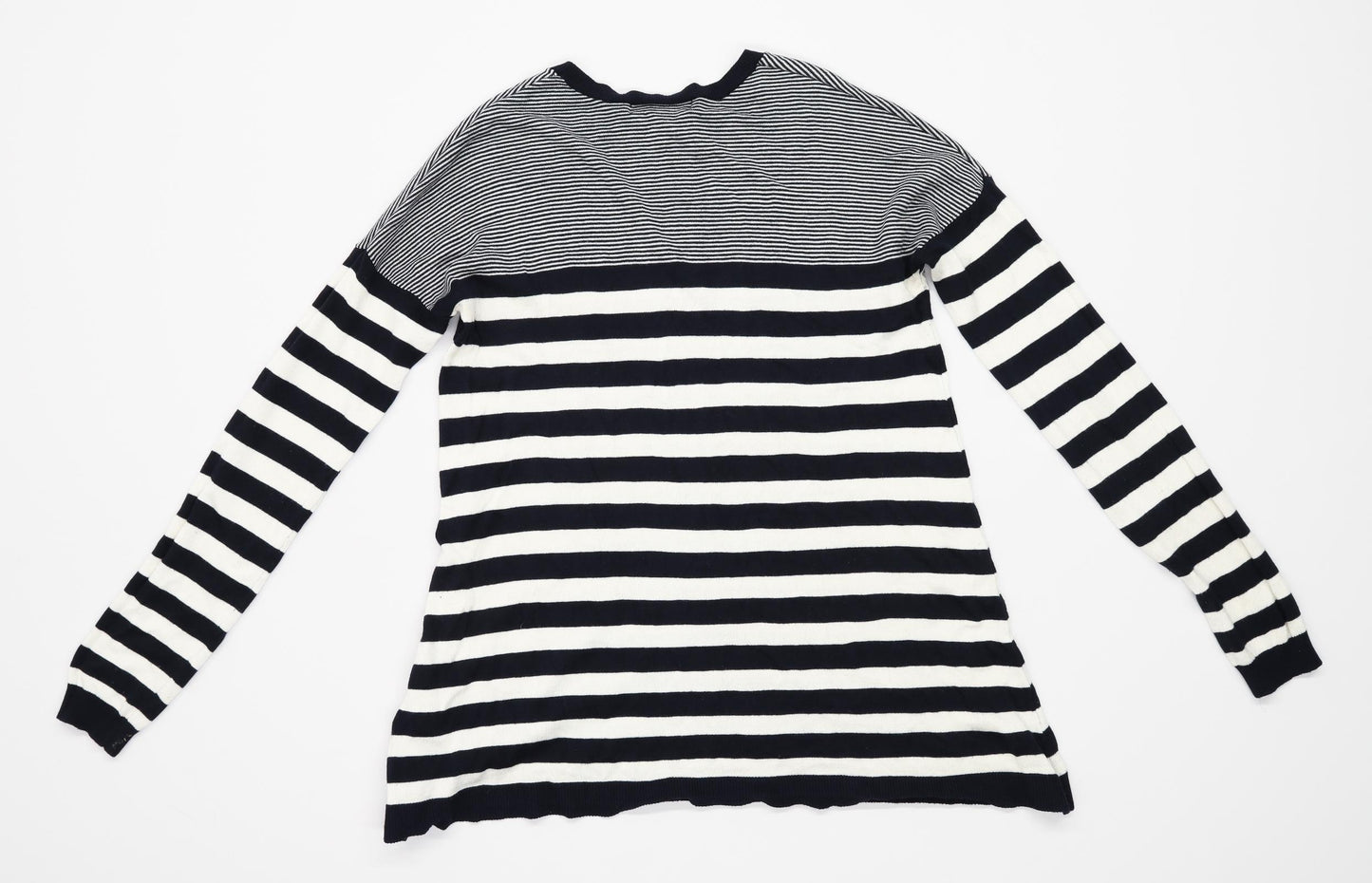 Atmosphere Womens Size 10 Striped Blue Jumper (Regular)