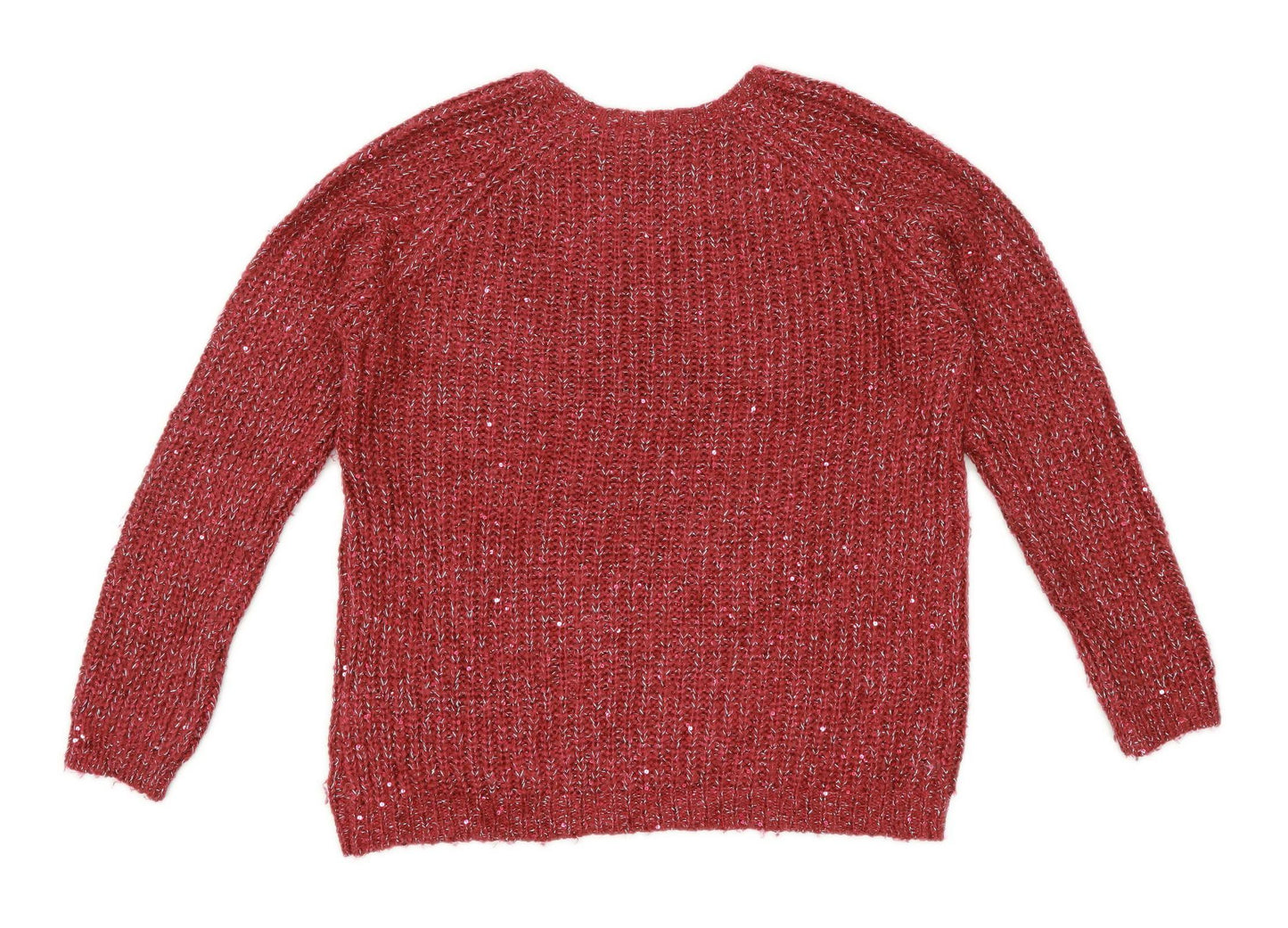 Atmosphere Womens Size 10 Burgundy Jumper (Regular)