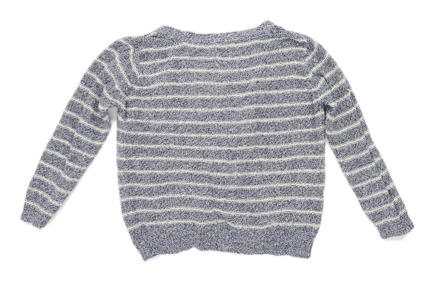 Atmosphere Womens Size 14 Striped Cotton Blend Blue Cardigan (Regular)