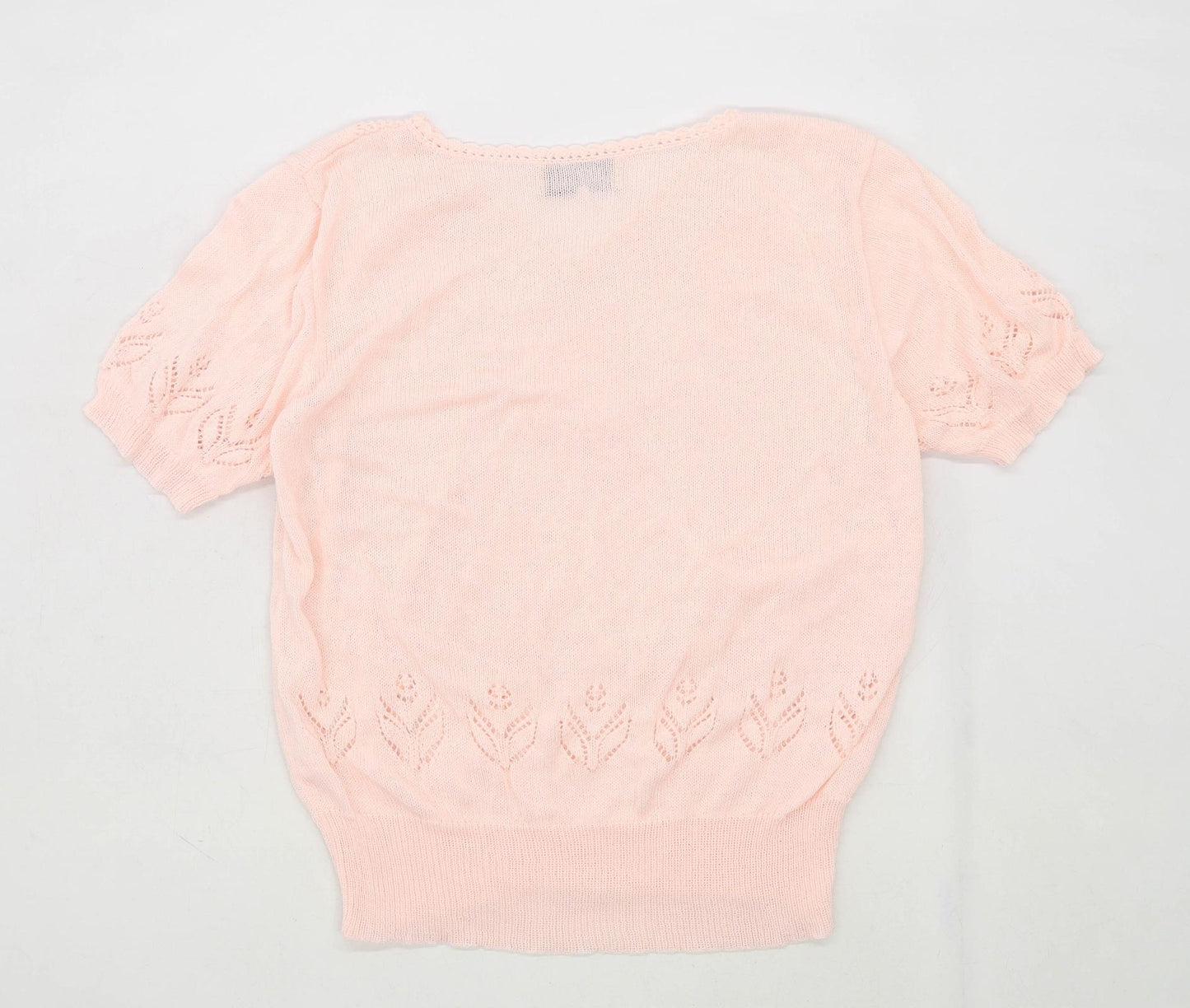 Abel Womens Size XL Floral Pink Jumper (Regular)