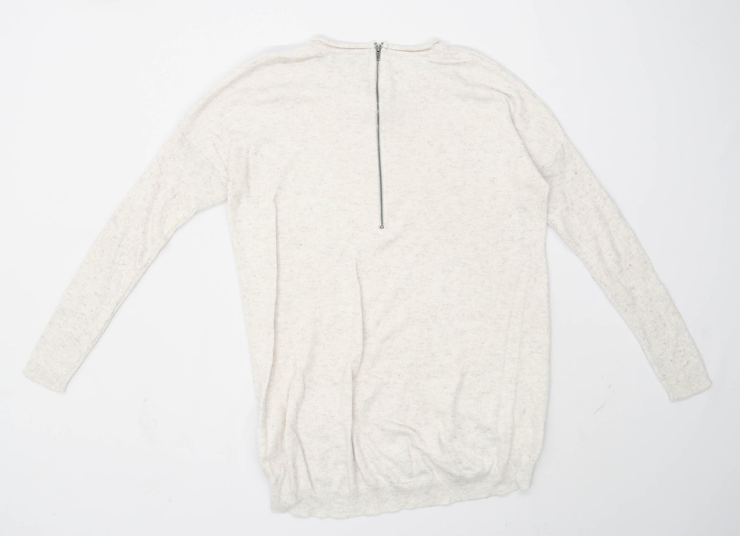 Atmosphere Womens Size 10-12 Cotton Blend Cream Jumper (Regular)