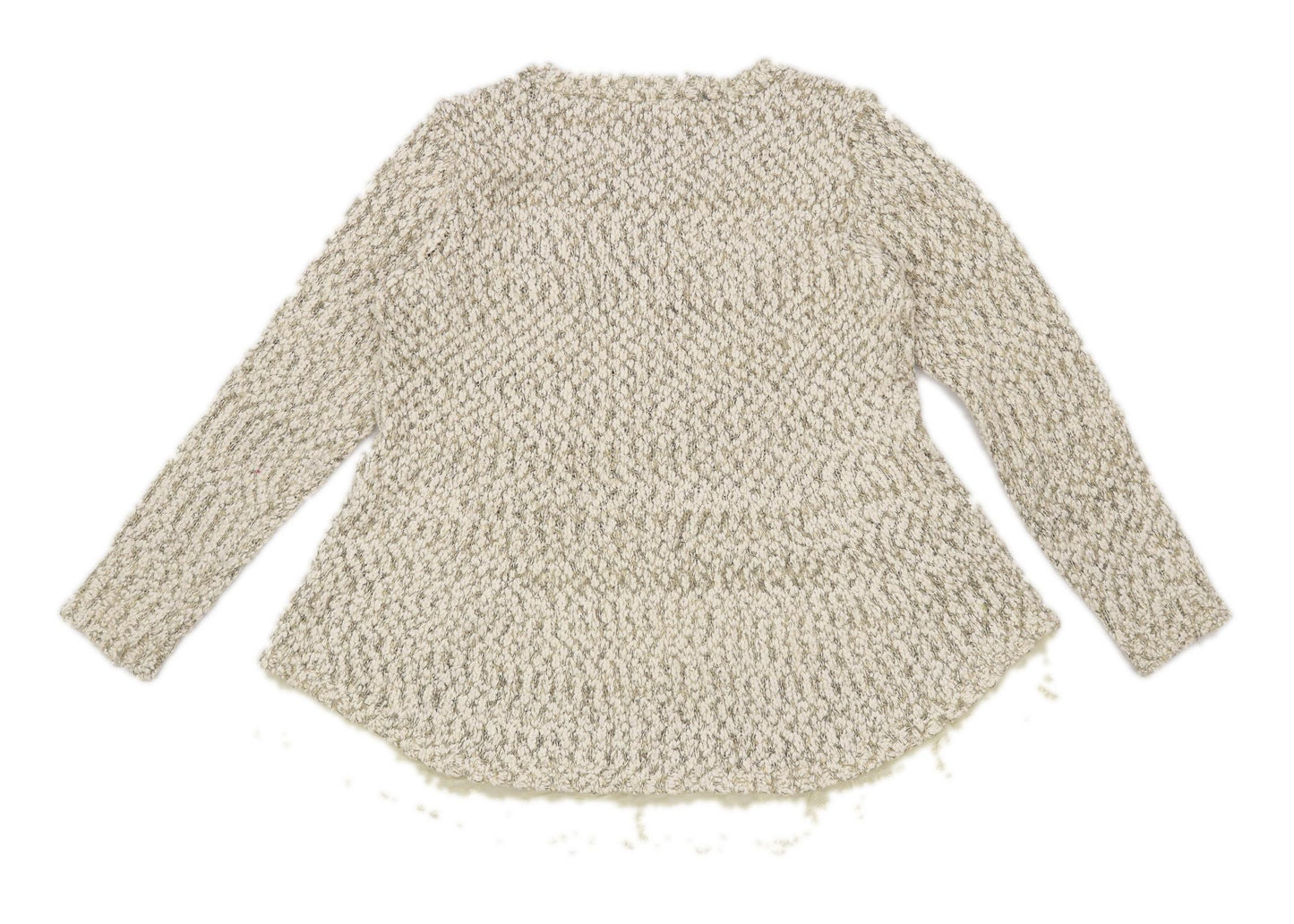 Apricot Womens Size M-L Cream Flared Out Waist Lace Trim Jumper (Regular)