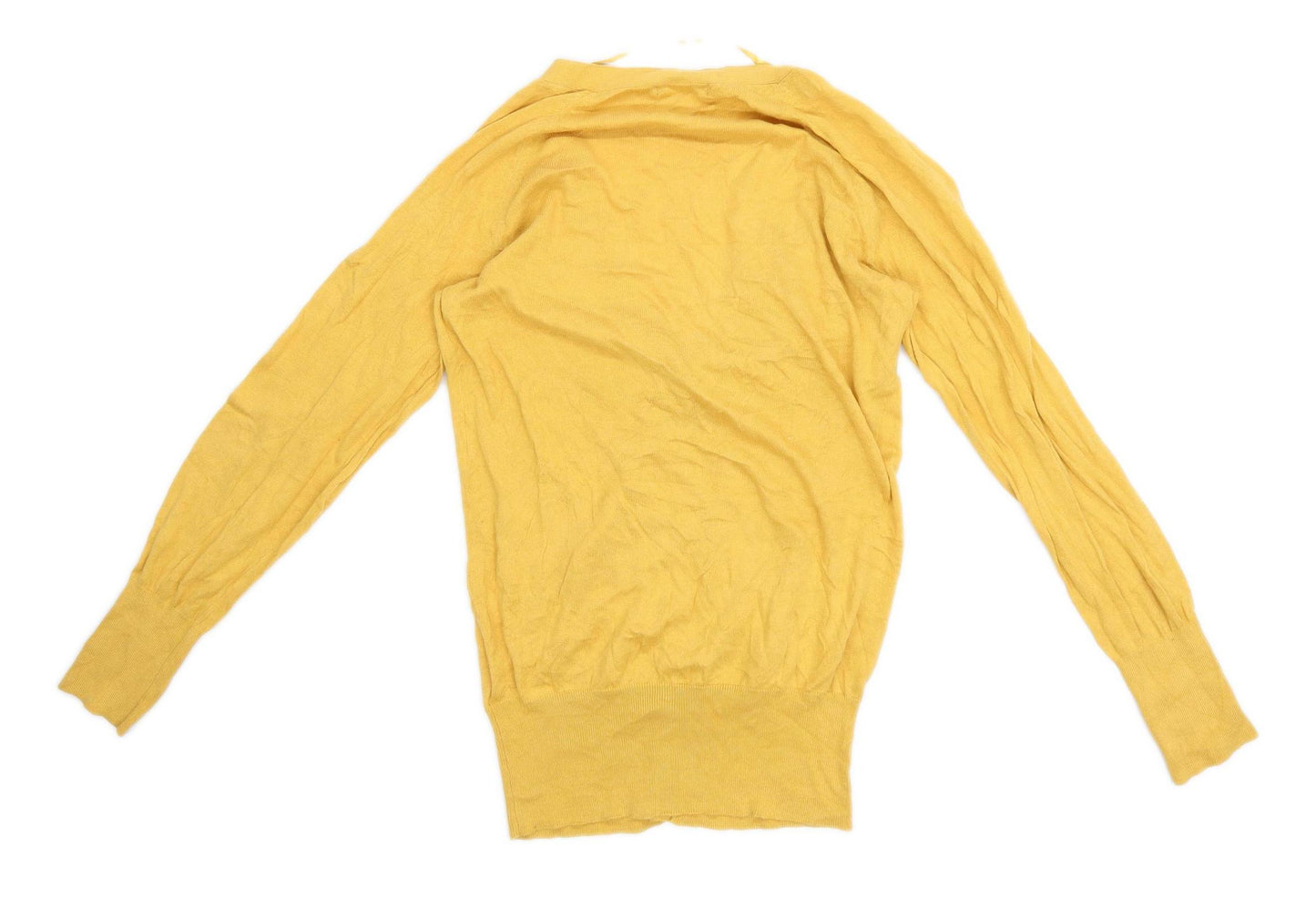 Atmosphere Womens Size 12 Cotton Yellow Cardigan (Regular)