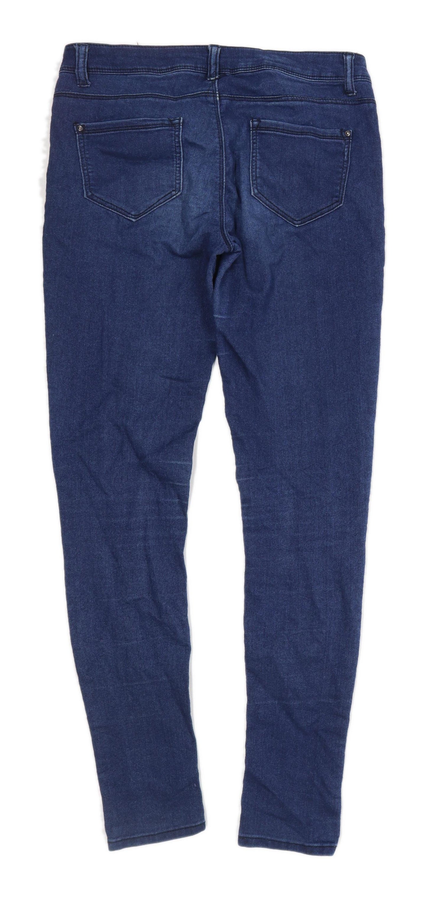 Womens Denim Co Blue Ultra Soft Denim Jeans Size 12/L29