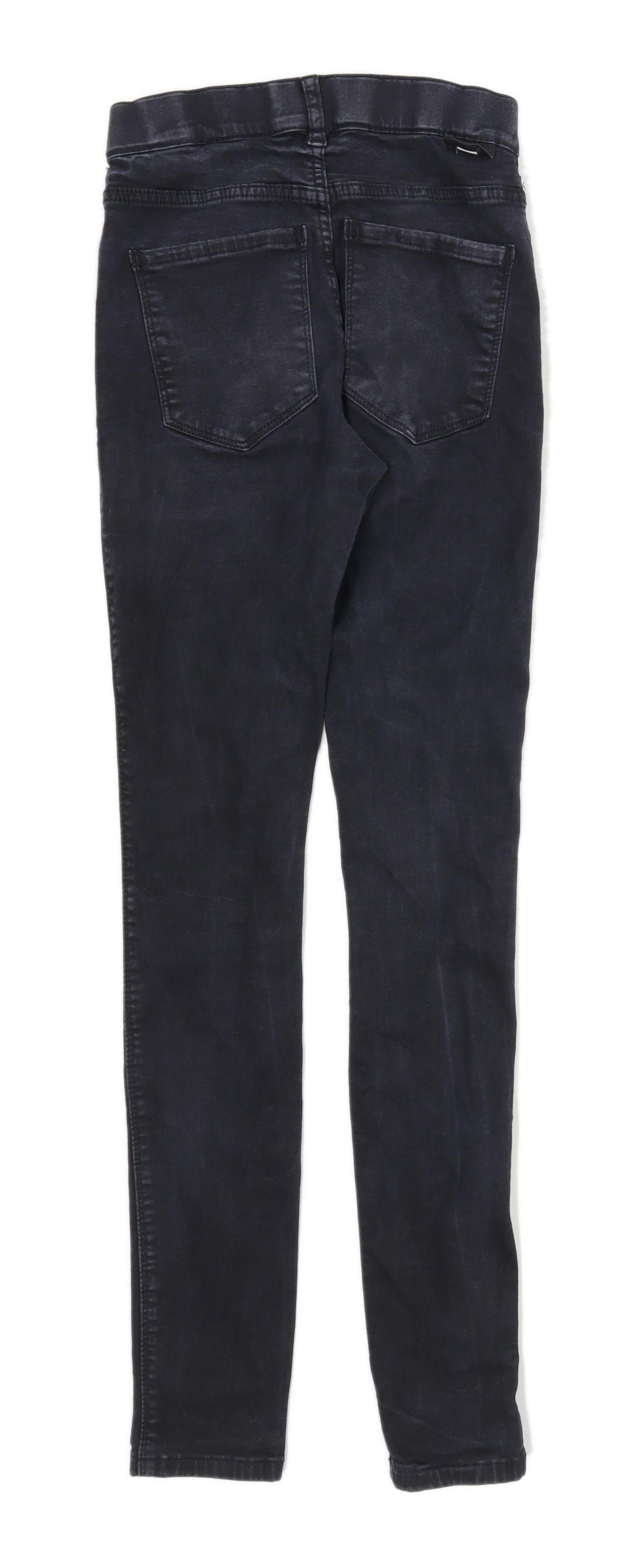 Womens Dr Denim Black Denim Jeans Size W22/L29