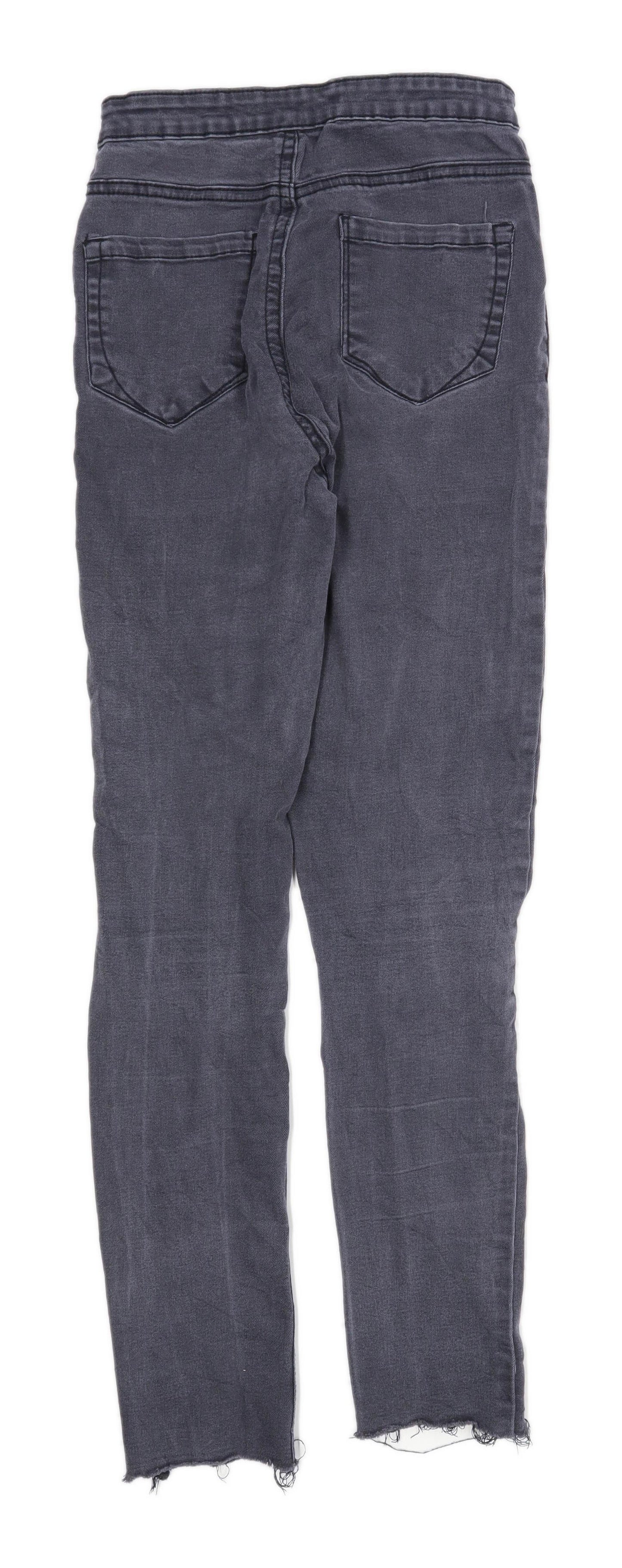 Womens Denim Co Grey Denim Jeggings Size 10/L27