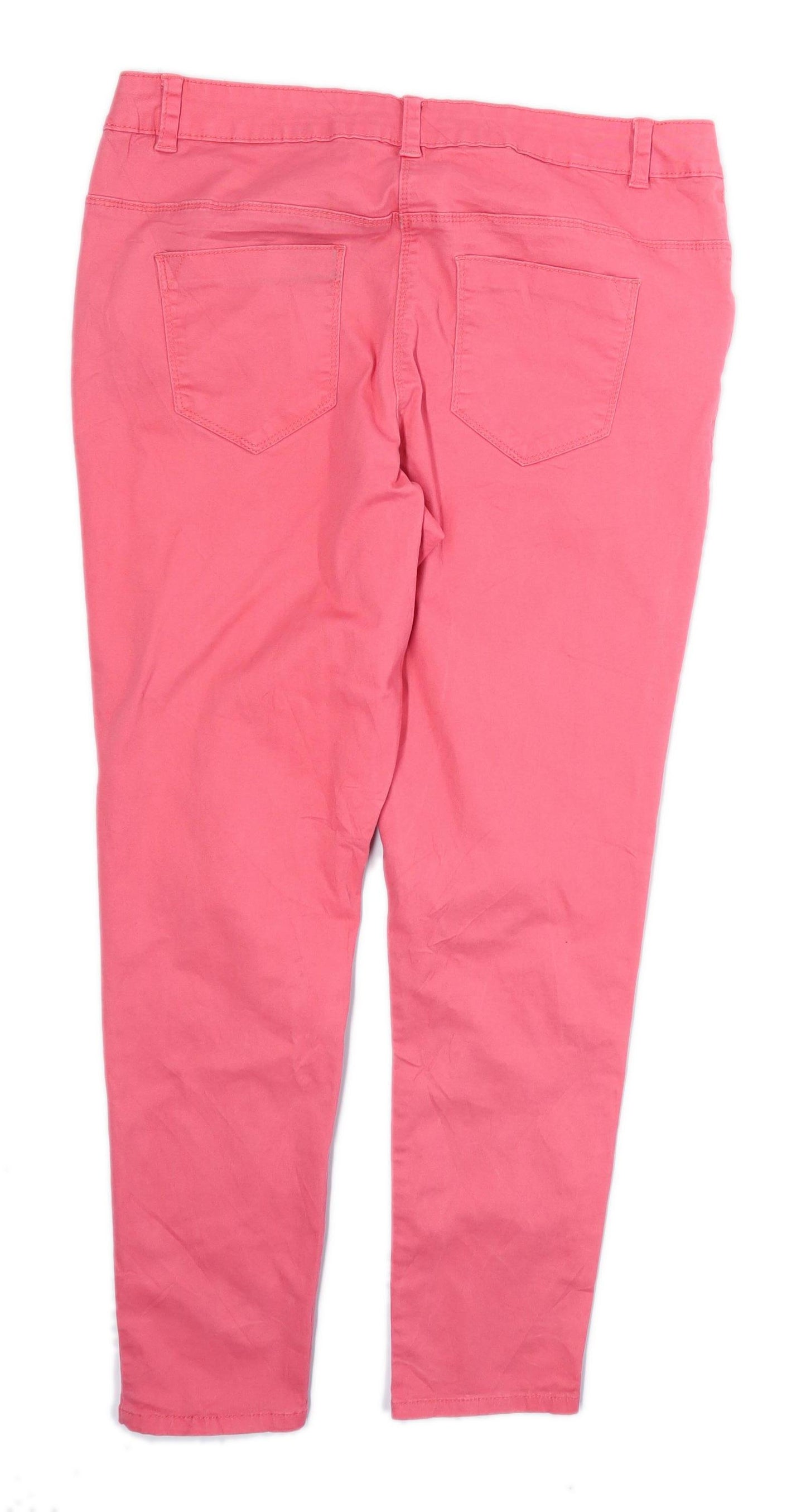 Womens George Pink Denim Jeans Size 14/L25