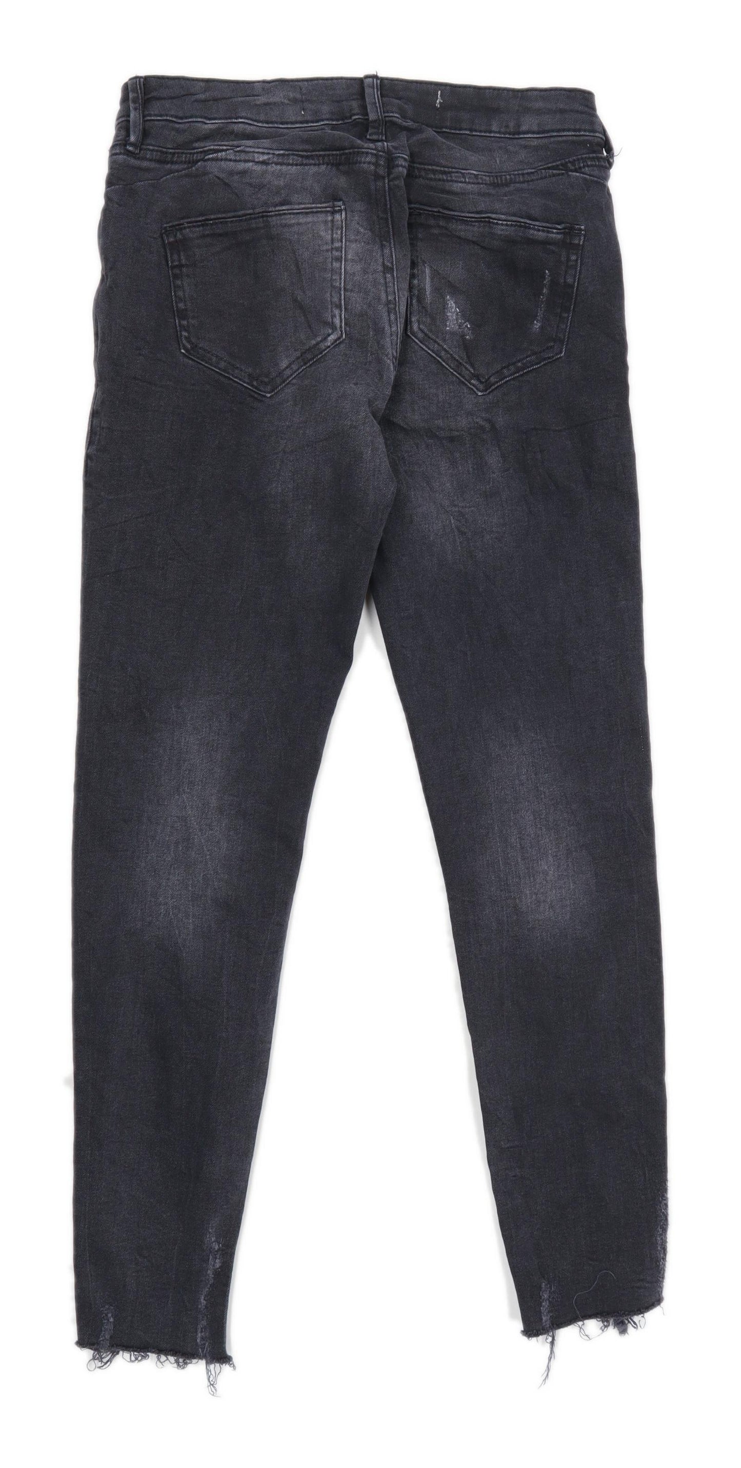 Womens Denim Co Black Cotton Blend Jeans Size 6/L25