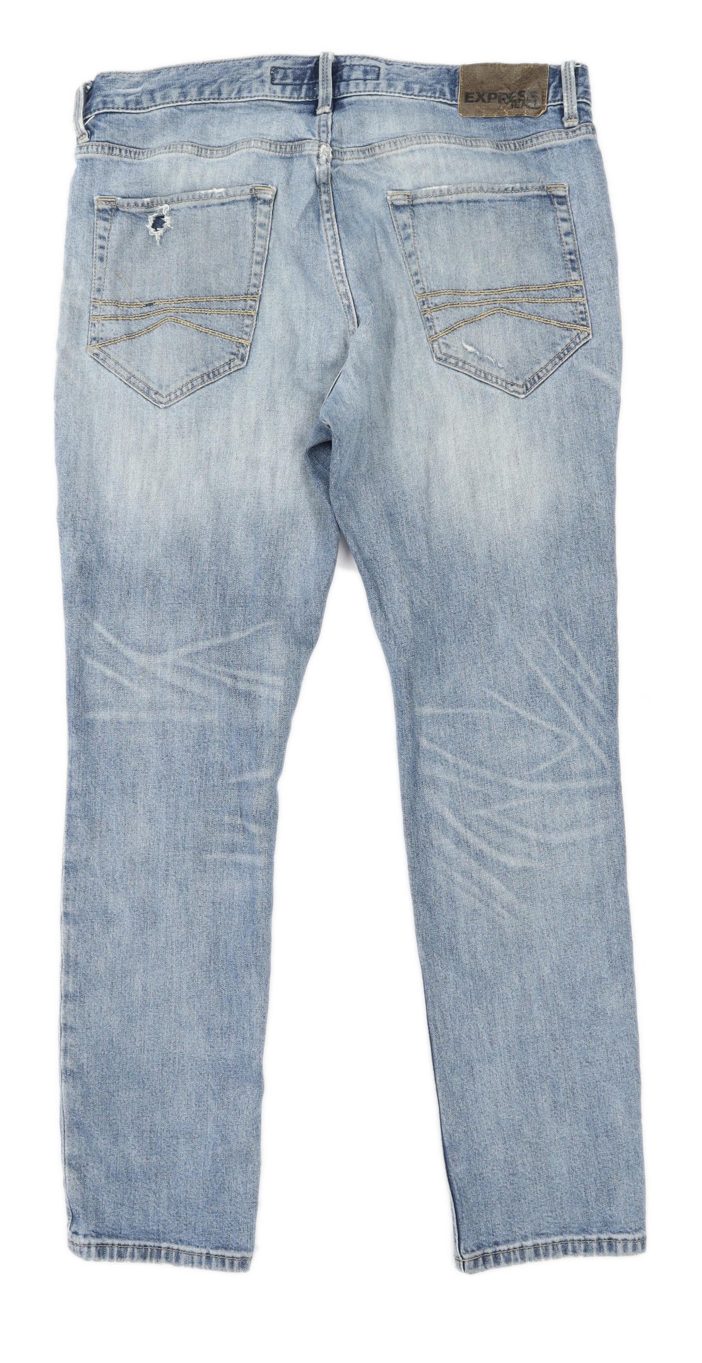 Womens Express Jeans Blue Denim Jeans Size W34/L28