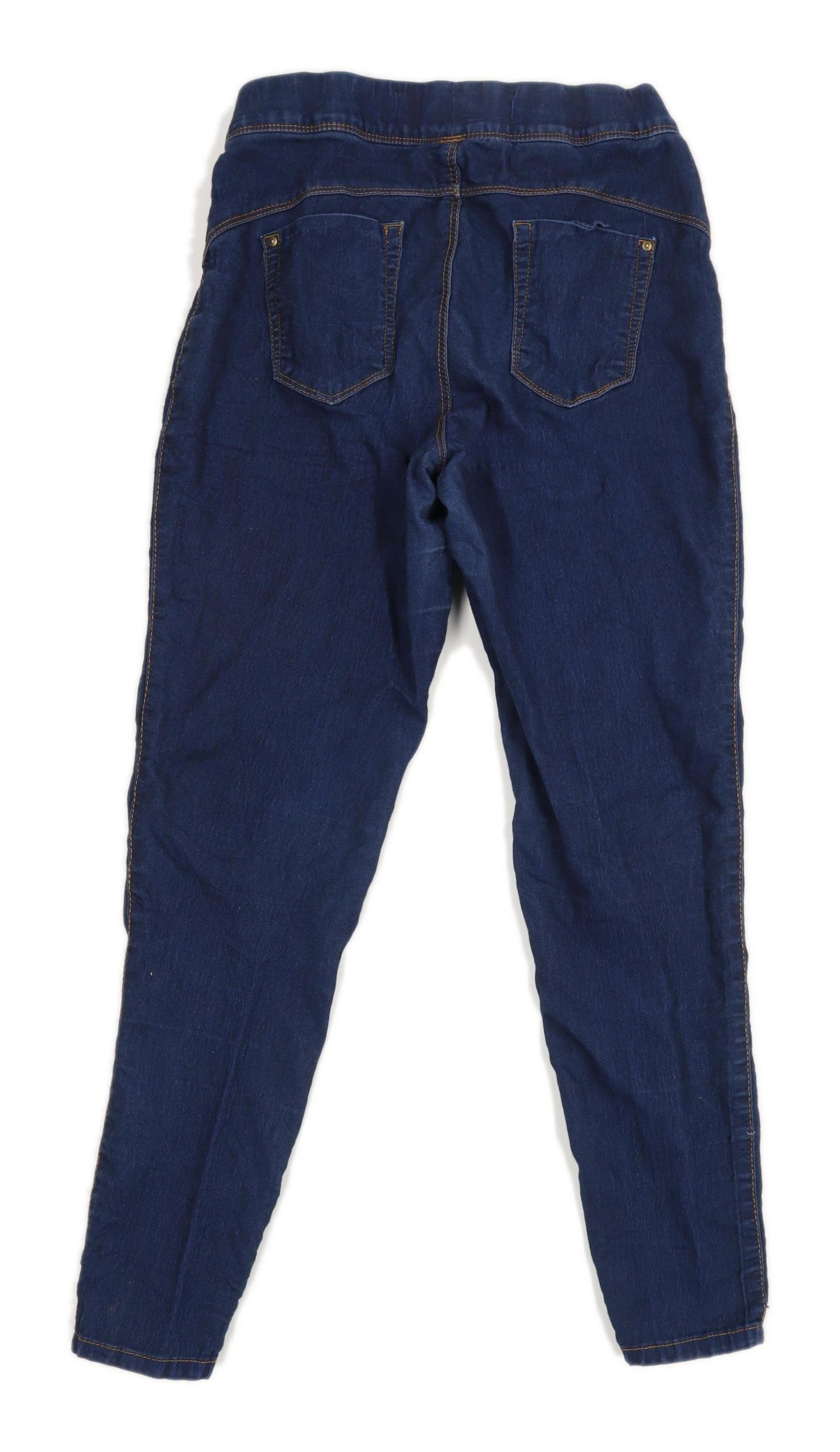 Womens Denim Co Blue Cotton Blend Jeggings Size 10/L26