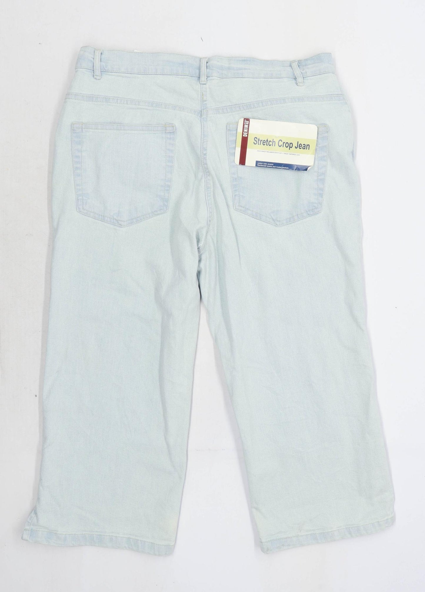 Womens Denim Co Blue Cotton Blend Jeans Size 14/L20