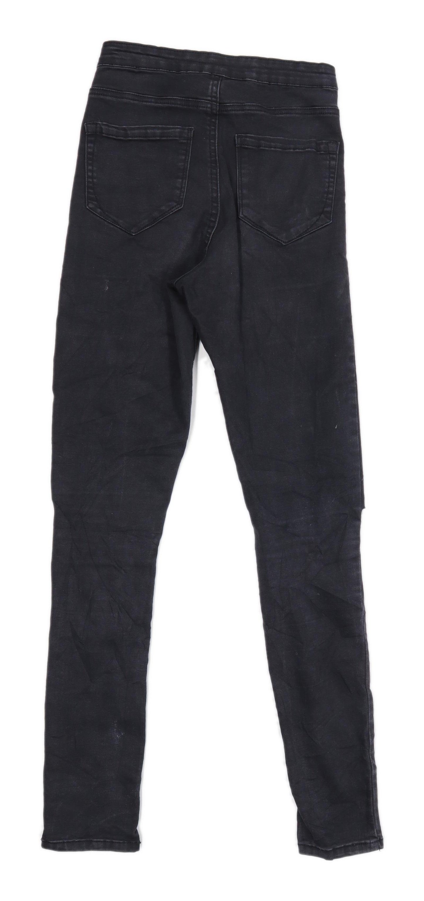 Womens Denim Co Black Denim Jeggings Size 8/L28