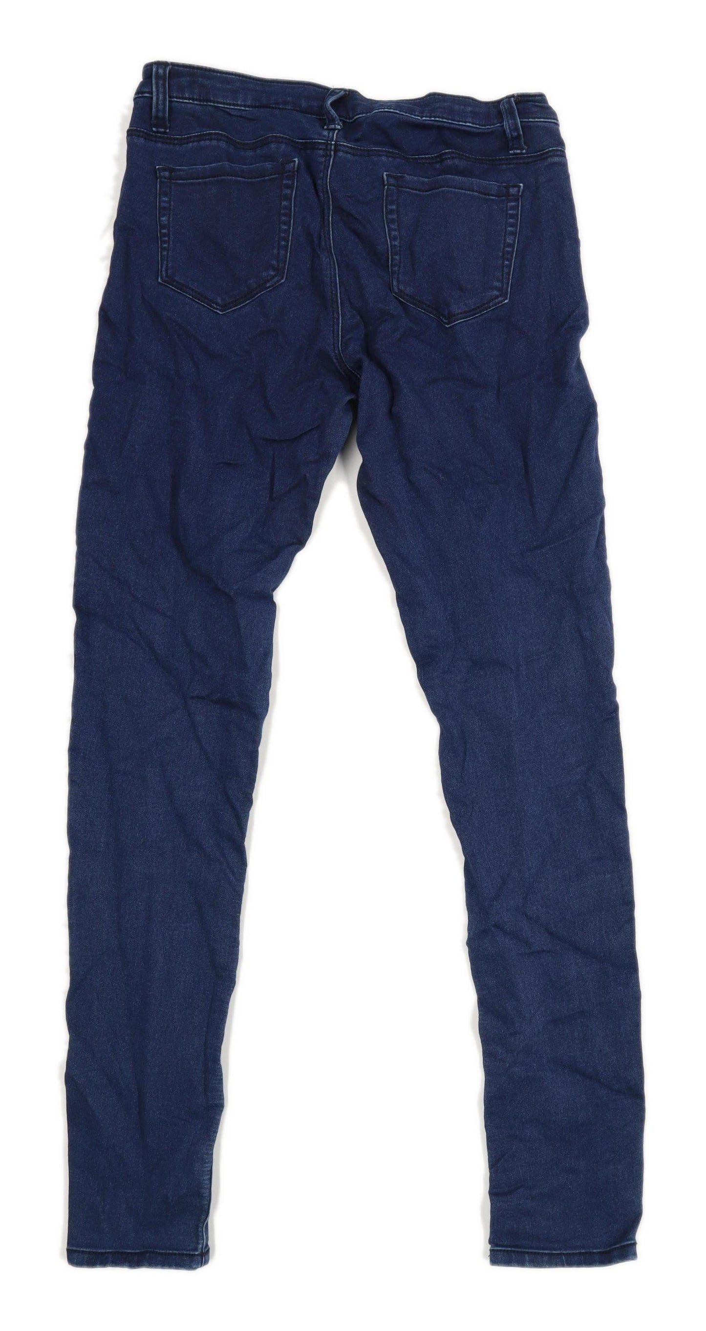 Womens Denim Co Blue Cotton Blend Jeggings Size 8/L30