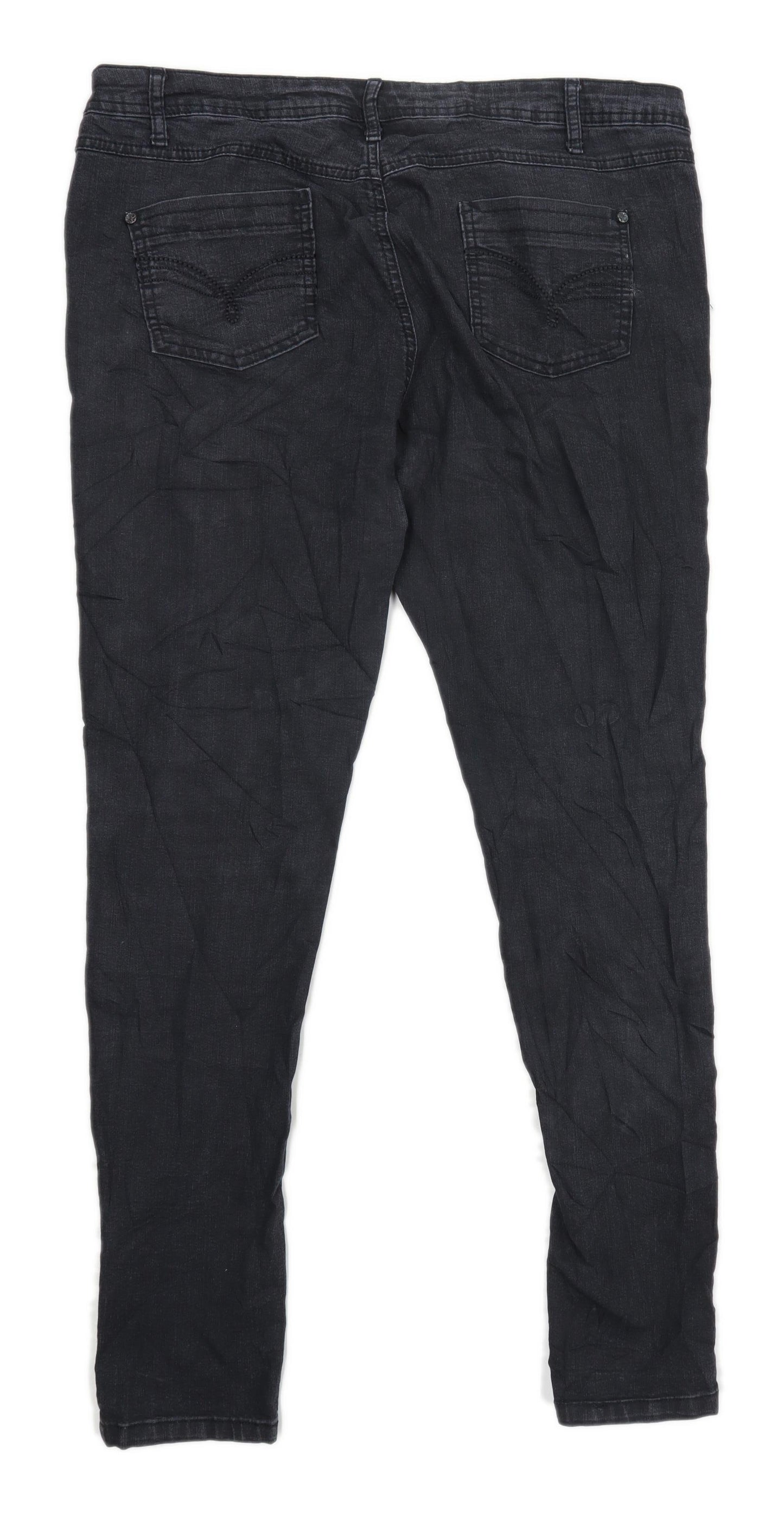 Womens Denim Co Black Denim Jeans Size 18/L31