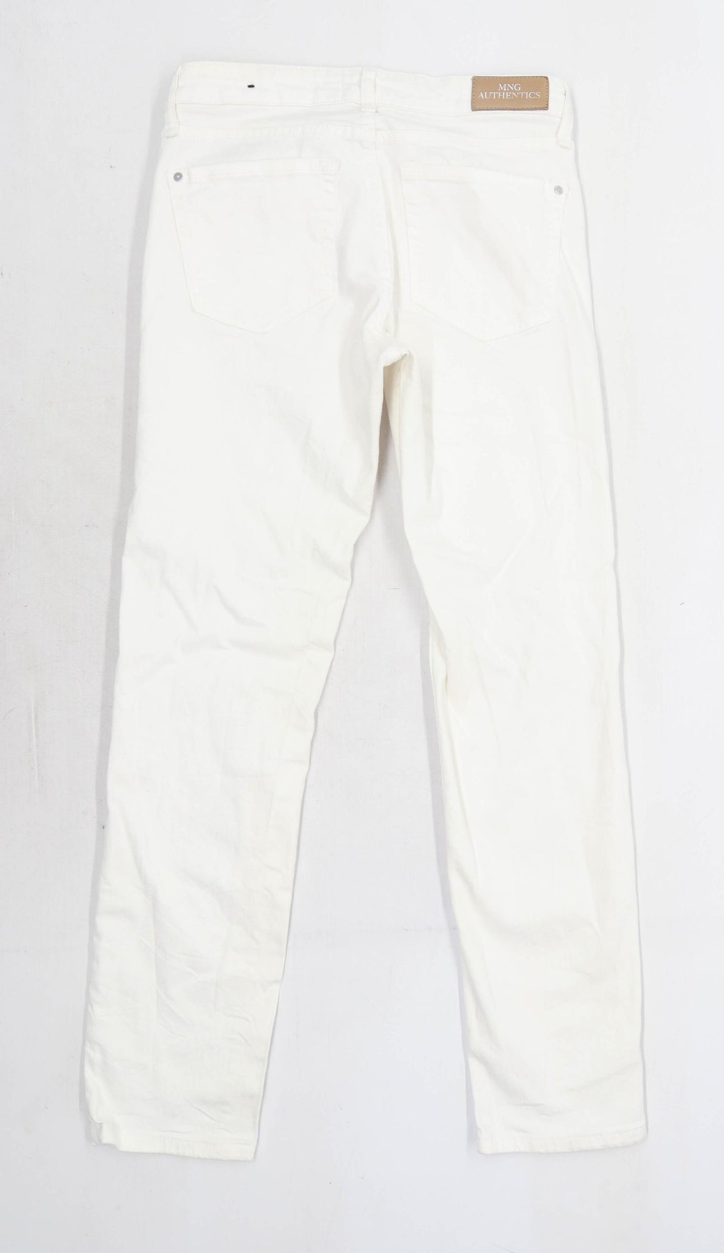 Womens Mango White Denim Jeans Size 8/L28