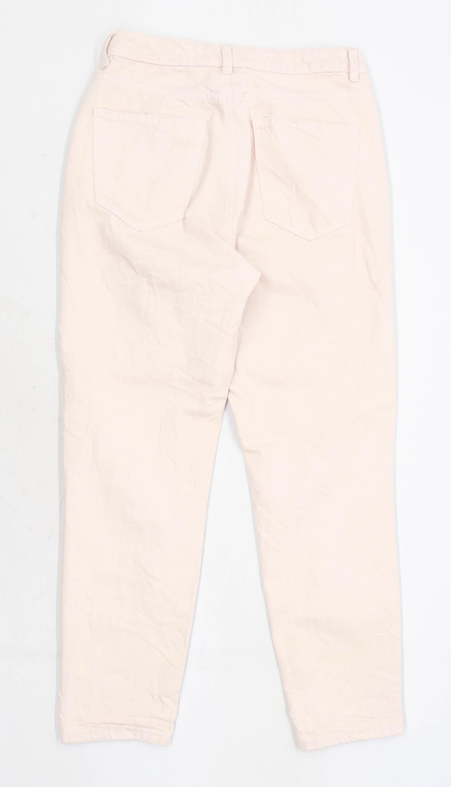 Womens New Look Peach Mom Denim Jeans Size 10/L25