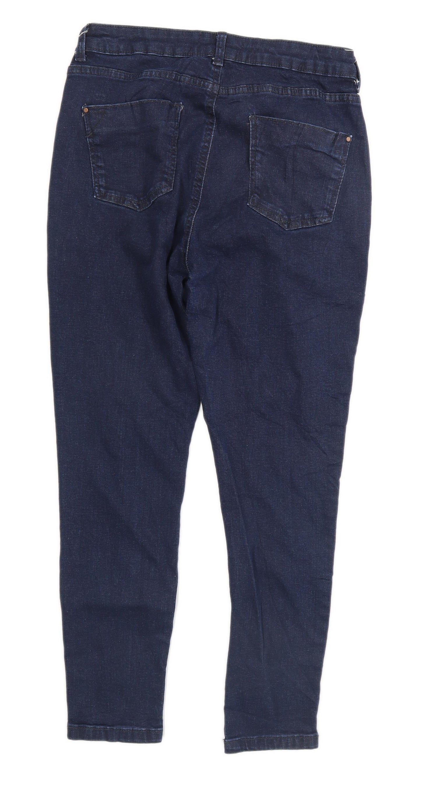 Womens Dorothy Perkins Blue Cotton Blend Jeans Size 10/L23