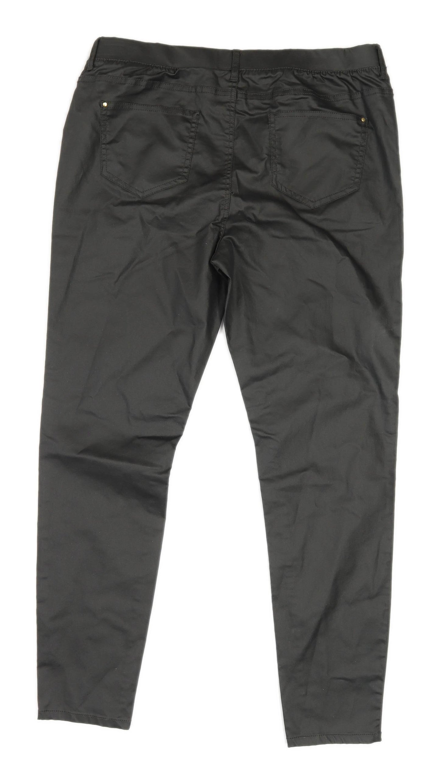 Womens Denim Co Black Cotton Blend Jeggings Size 14/L28