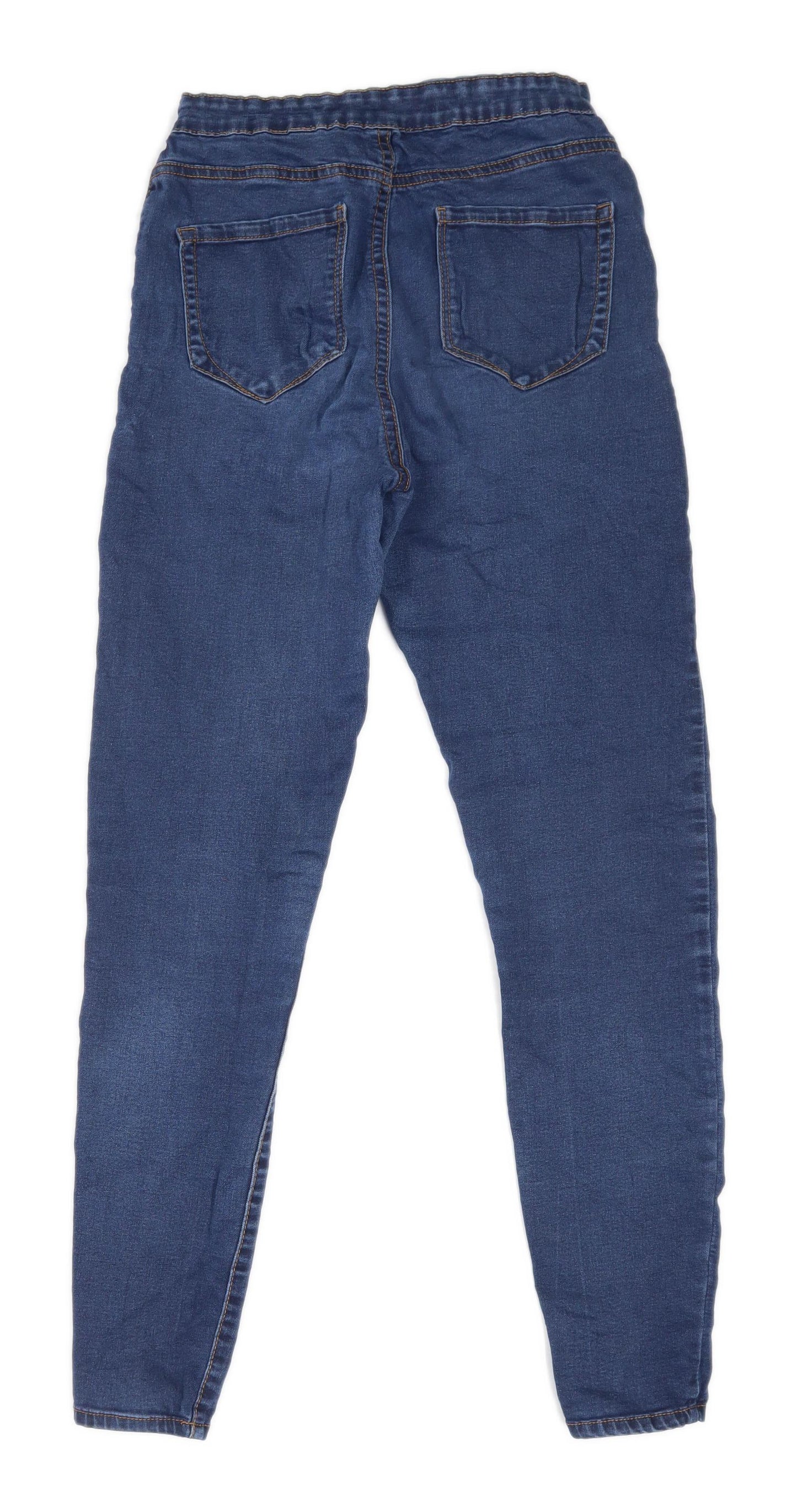 Womens Denim Co Blue Elasticated Denim Jeggings Size 10/L28