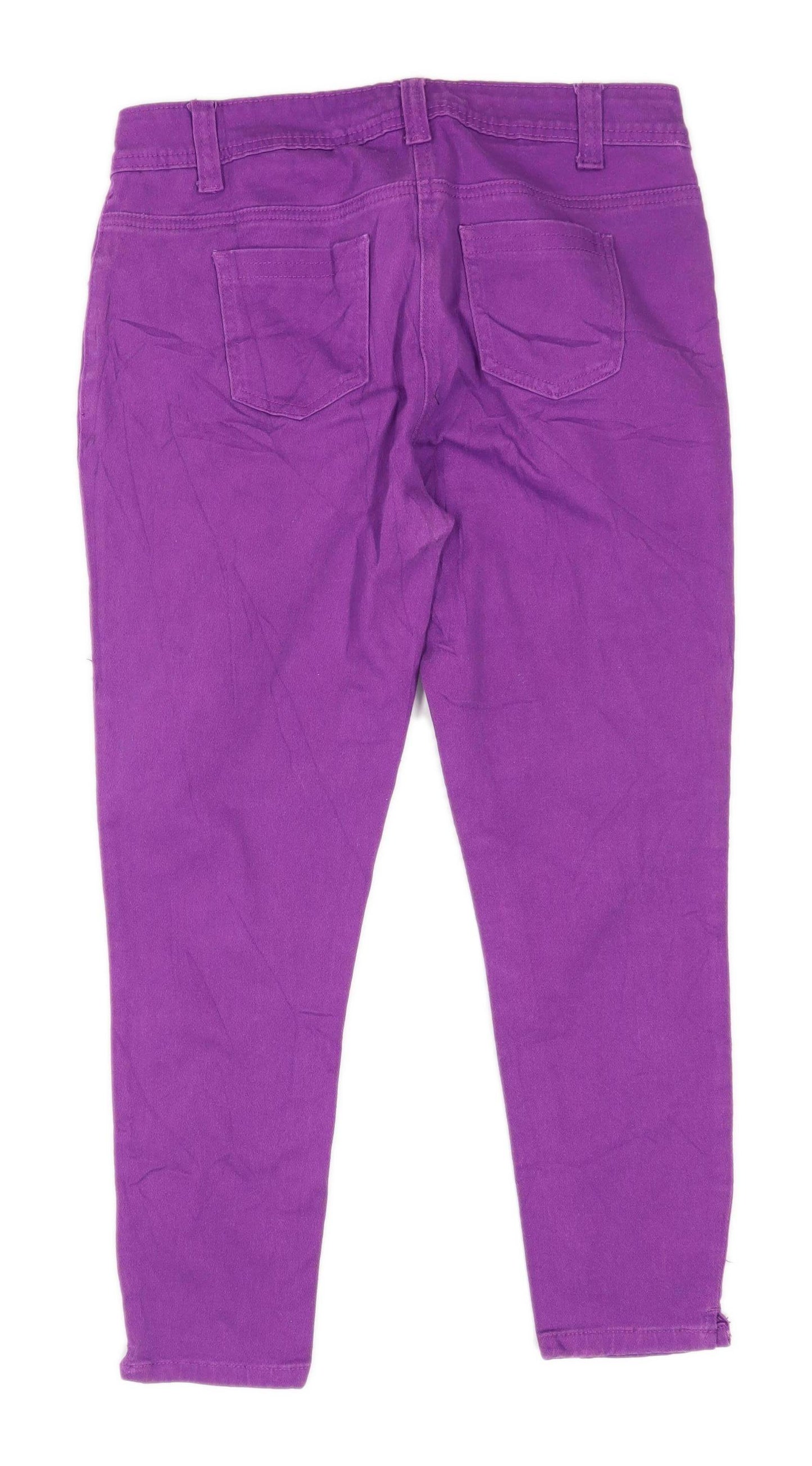 Womens George Purple Denim Jeans Size 12/L23