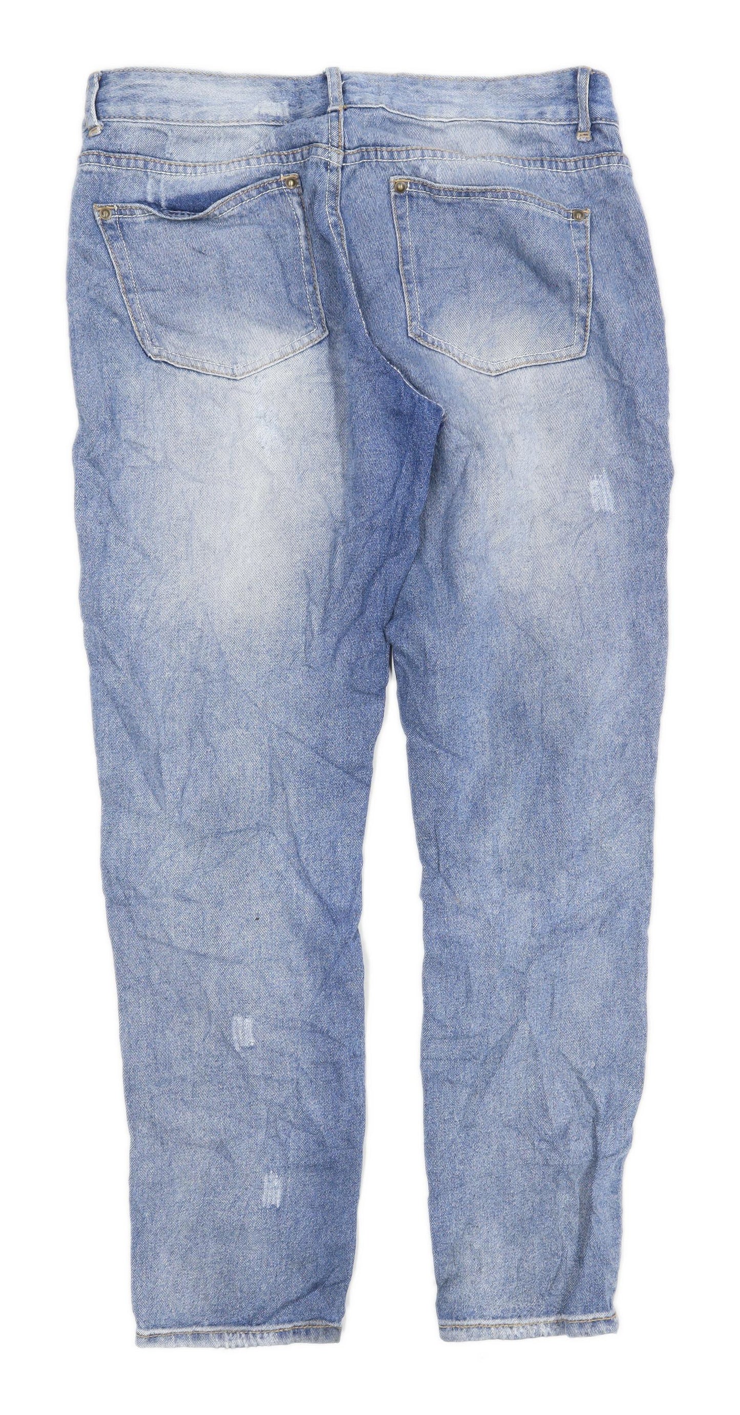 Womens Fashion Union Blue Denim Jeans Size 10/L29