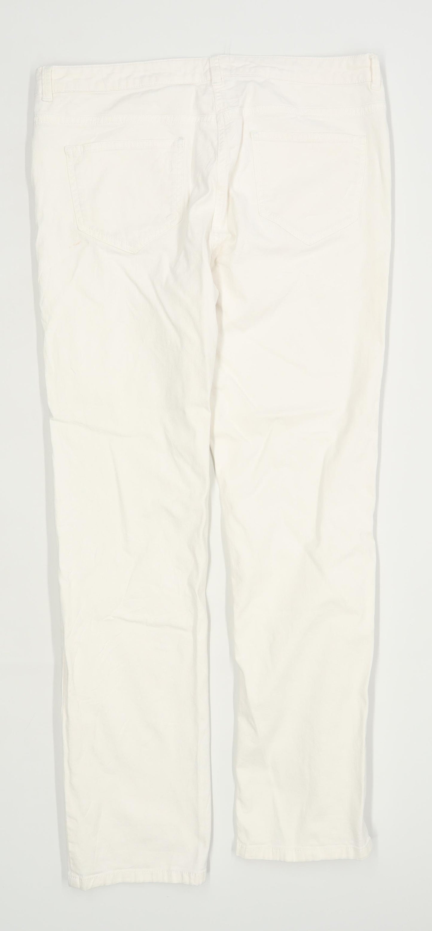 Womens East White Denim Jeans Size W34/L28