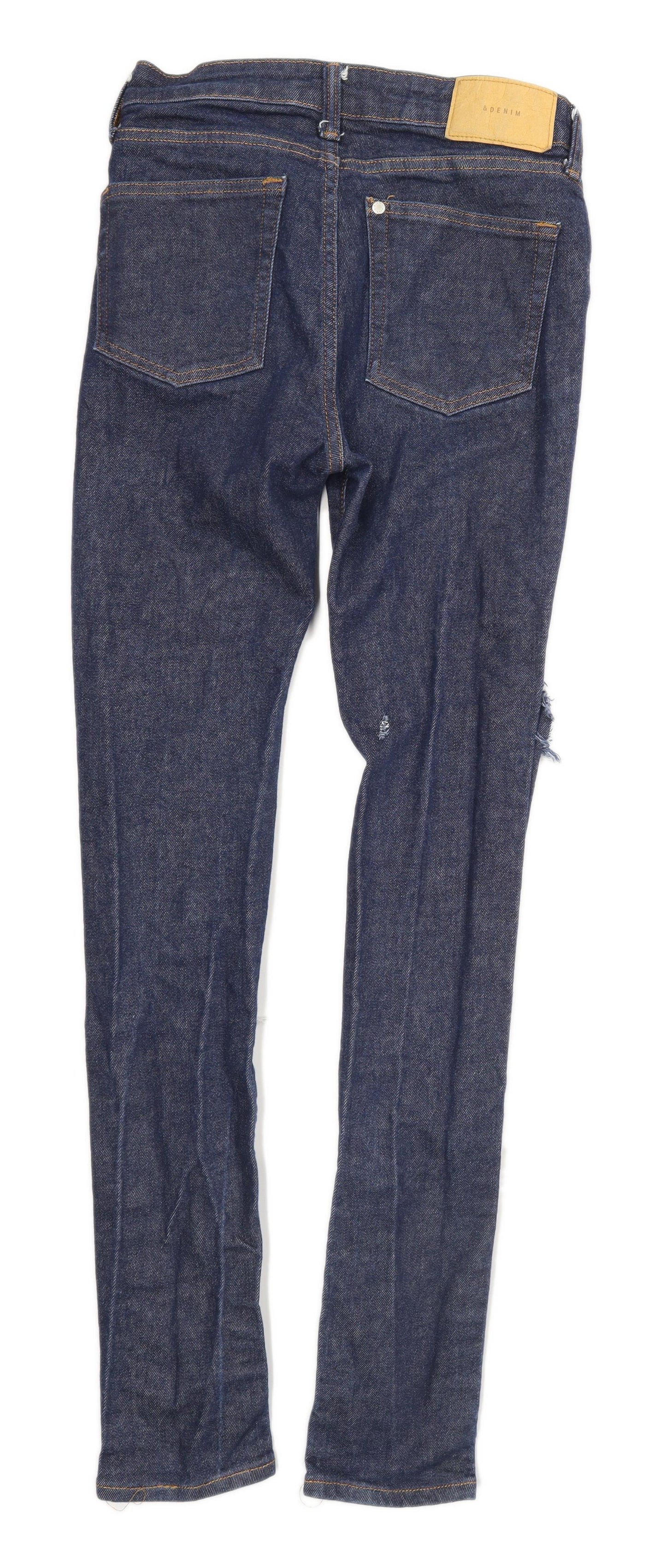 Womens & Denim Blue Ripped Denim Jeans Size W26/L28