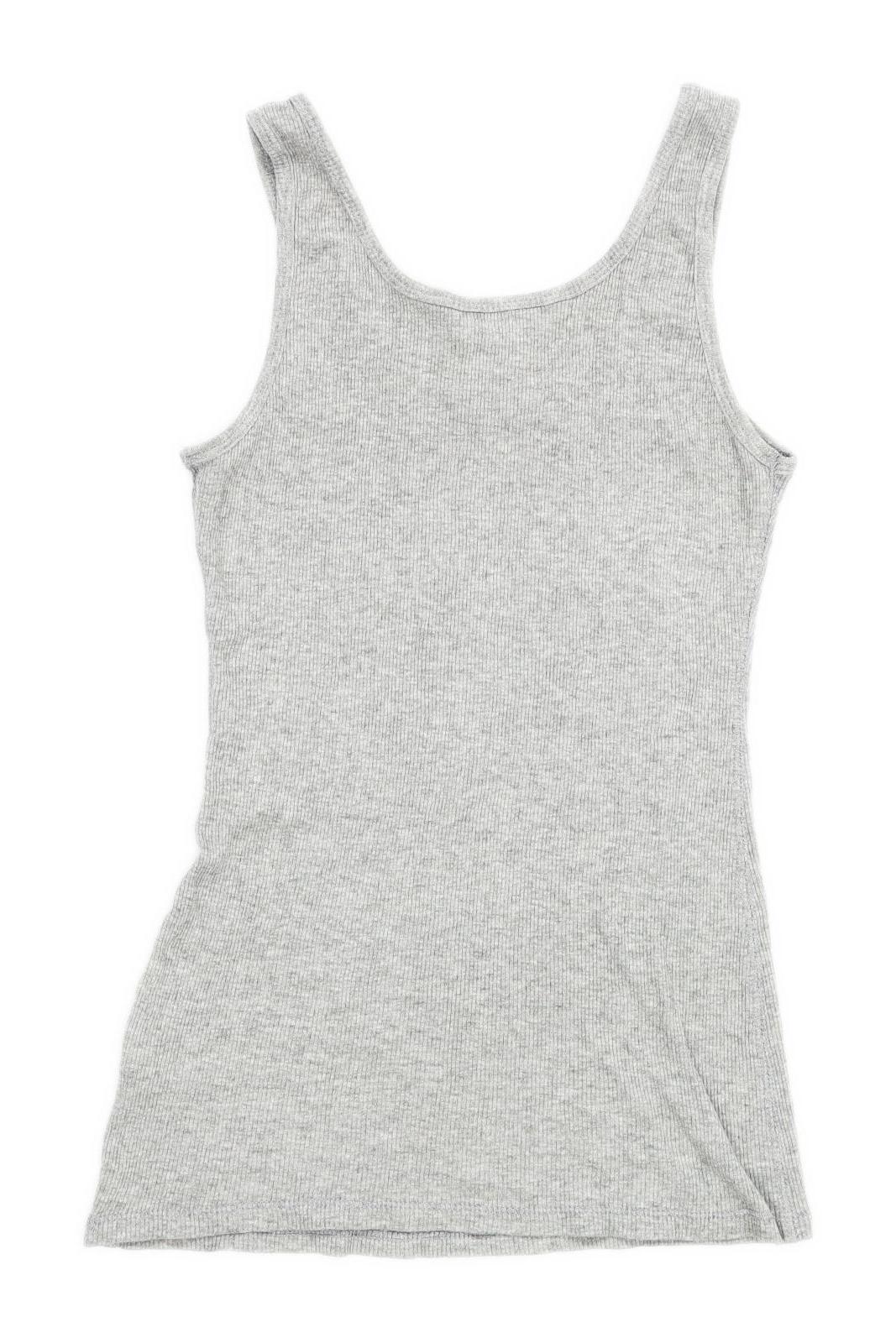 Ashton Pride Womens Size 10 Cotton Strappy Grey Top (Regular)