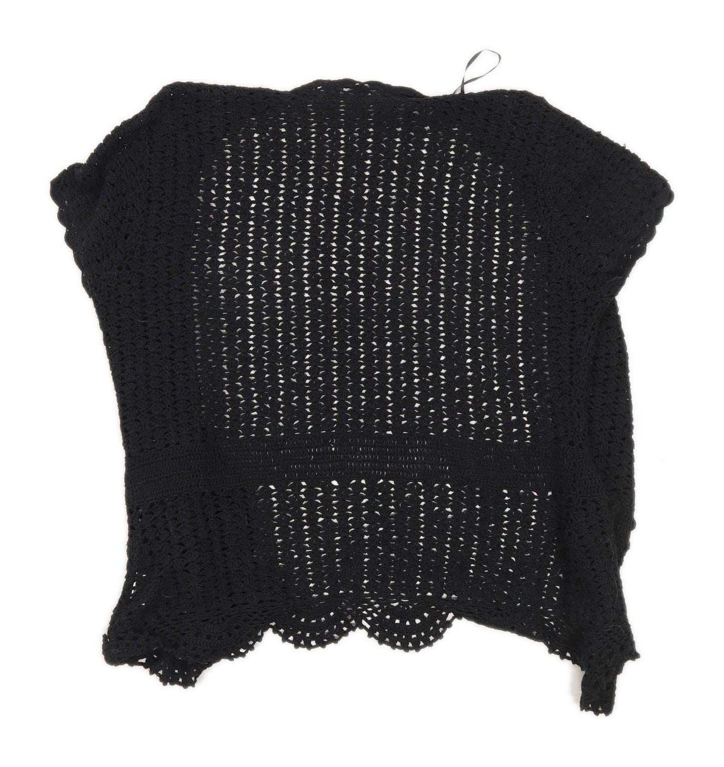 Amaranto Womens Size 18 Cotton Black Shrug (Regular)