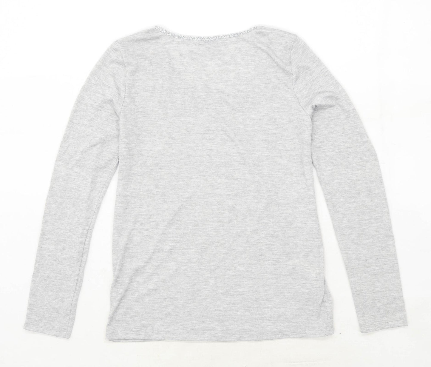Ann Taylor Womens Size M Grey Top (Regular)