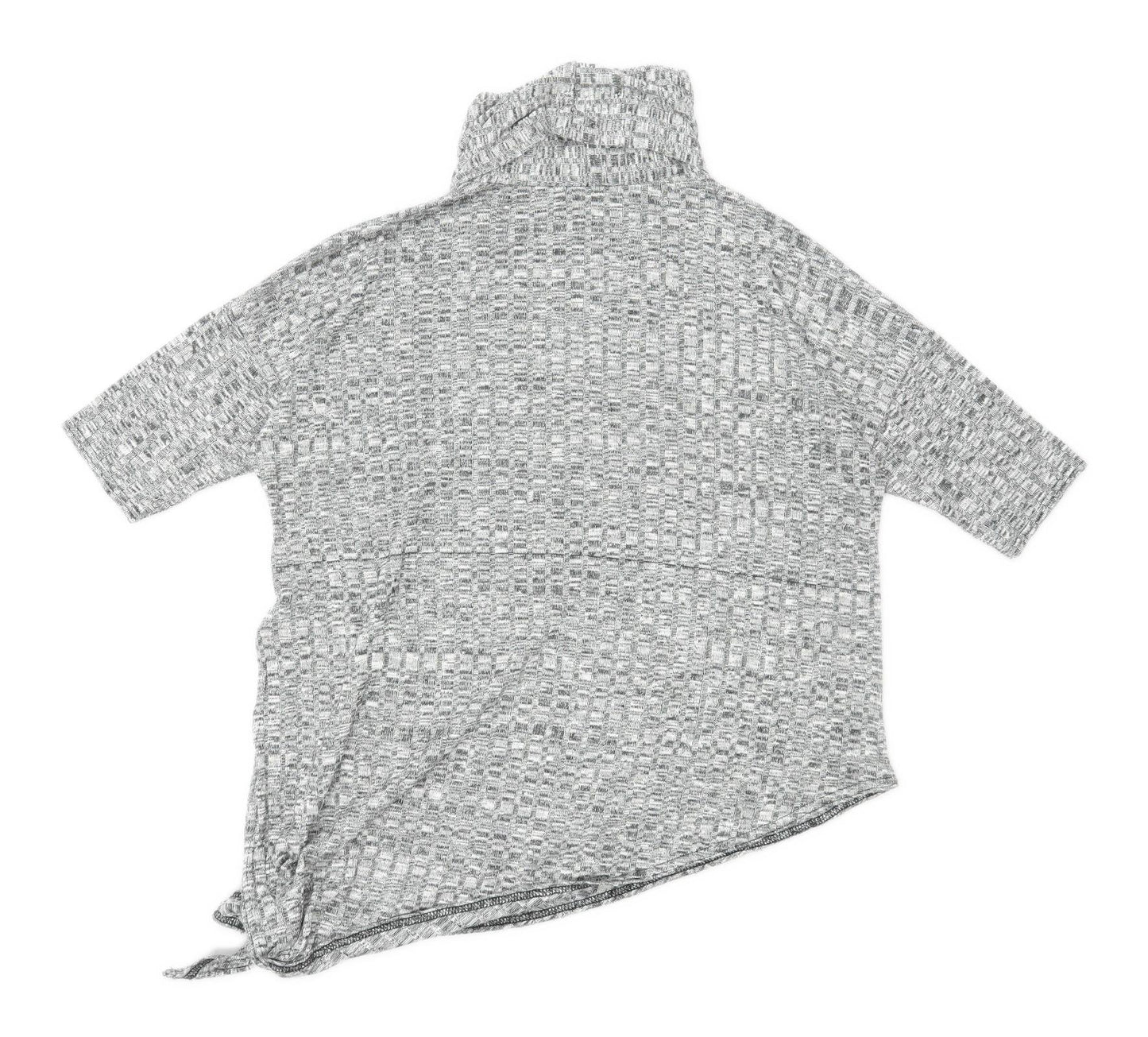 Apricot Womens Size 10 Cowl Neck Grey Top (Regular)