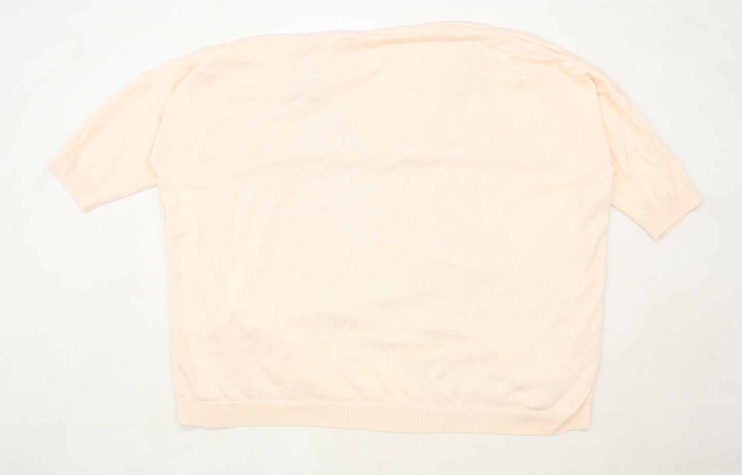 Anthology Womens Size 28-30 Geometric Cotton Blend Pink Midweight Top/Cardigan Top (Regular)