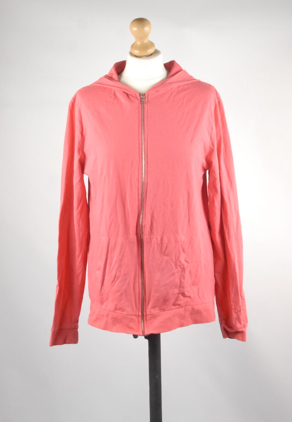 Asos Pink Cotton Womens Hoodie Size L (Regular)