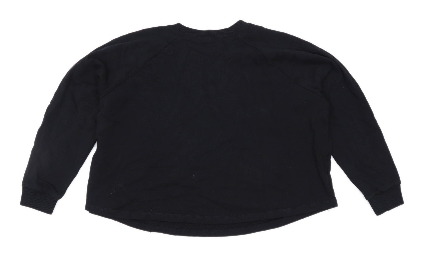 Asos Womens Size 8 Cotton Blend Black Sweatshirt (Regular)